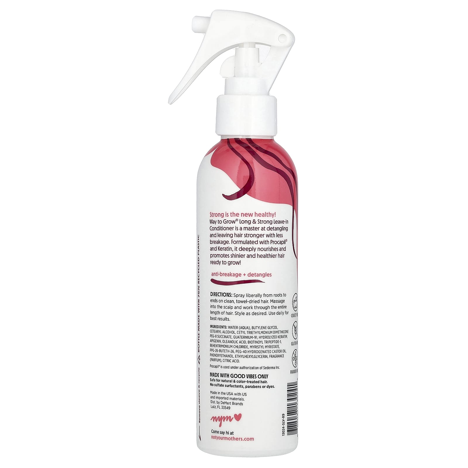 Not Your Mother's, Way To Grow, Long & Strong Leave-In Conditioner, 6 fl oz (177 ml) - Image 2