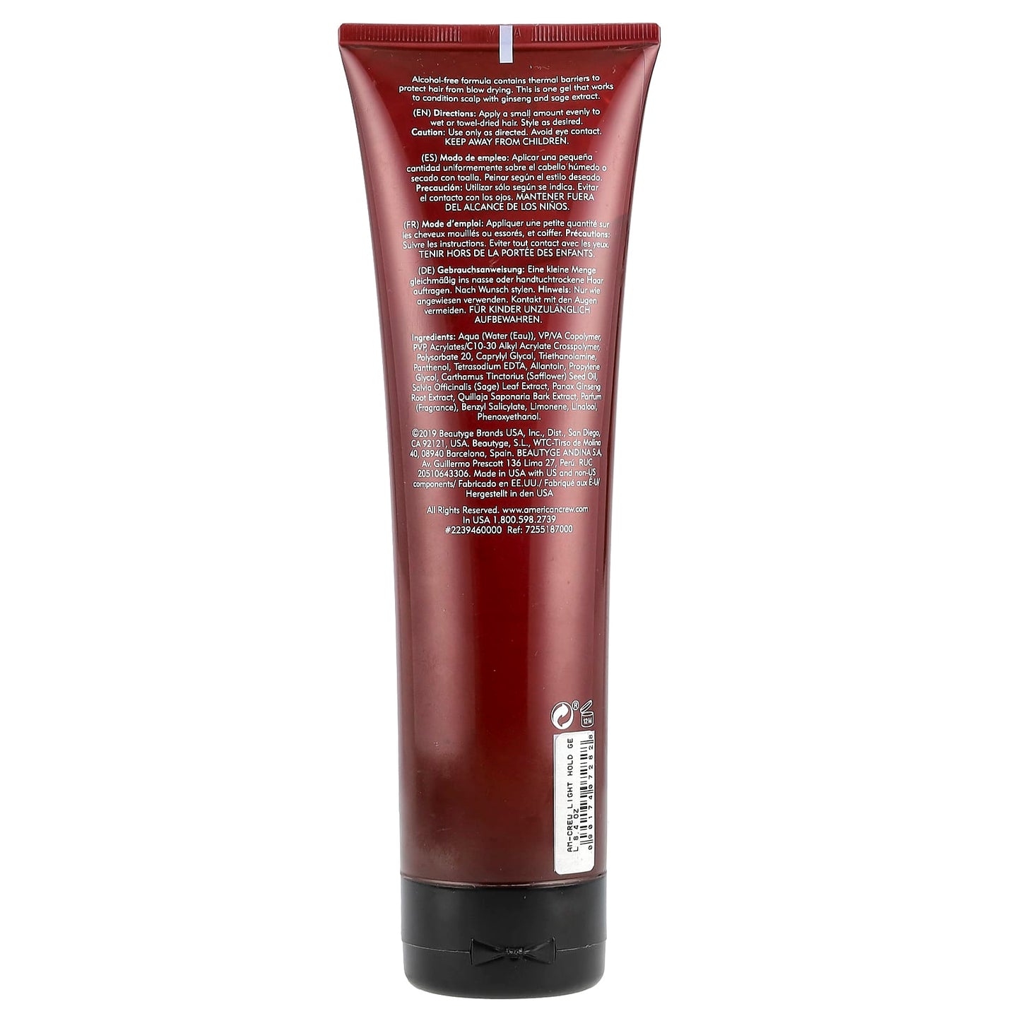American Crew Light Hold Styling Gel, Non-Flaking, 8.4 oz (250ml) - Image 2