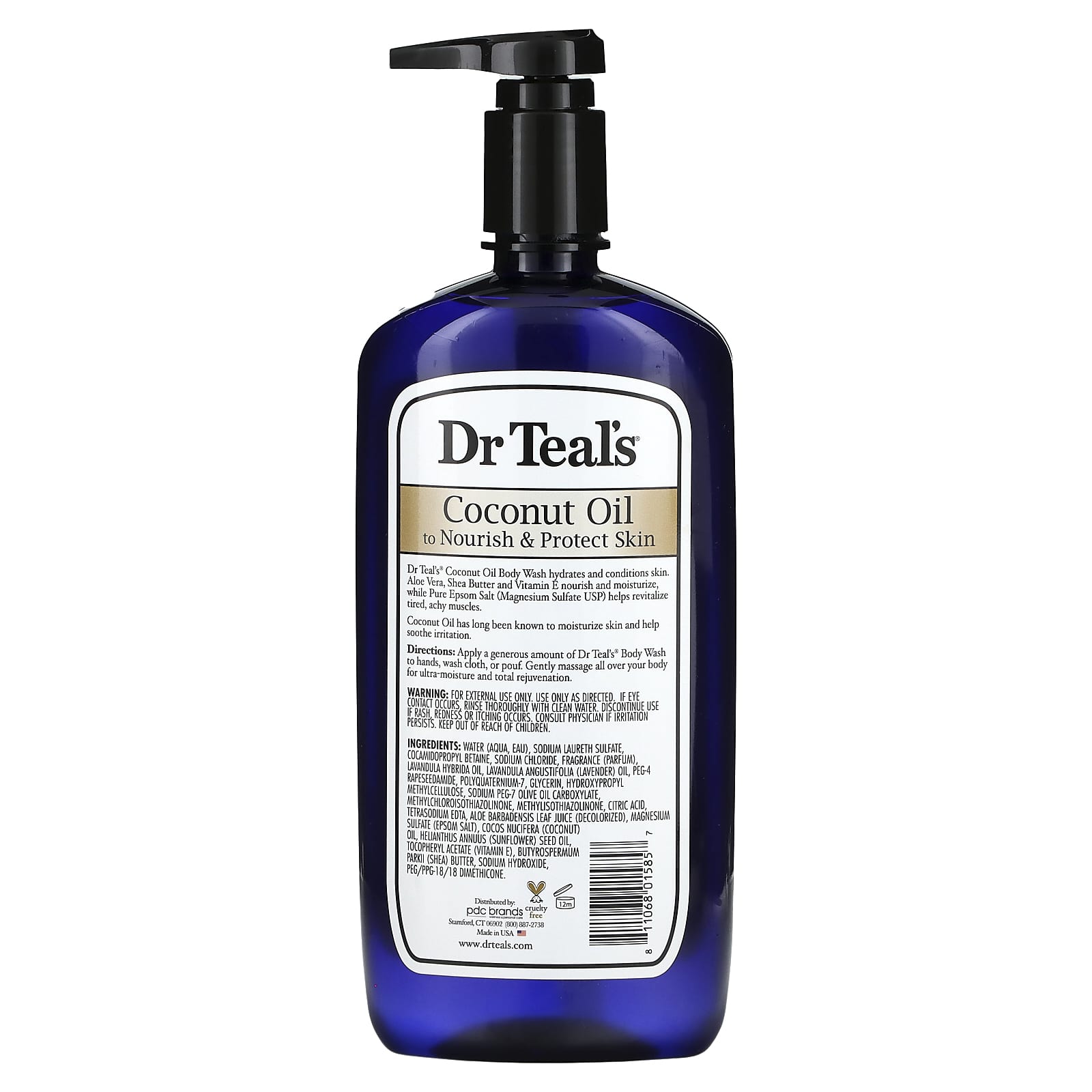 Coconut Oil Body Wash with Epsom Salt by Dr. Teal's - 24 fl oz - Image 2