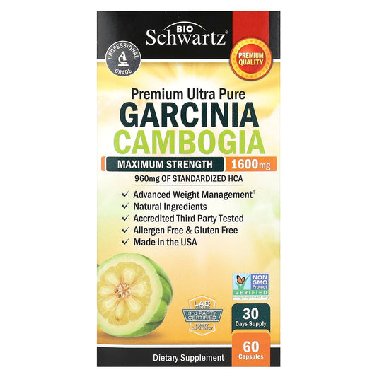 BioSchwartz Garcinia Cambogia, Maximum Strength Weight Loss Supplement - Image 1