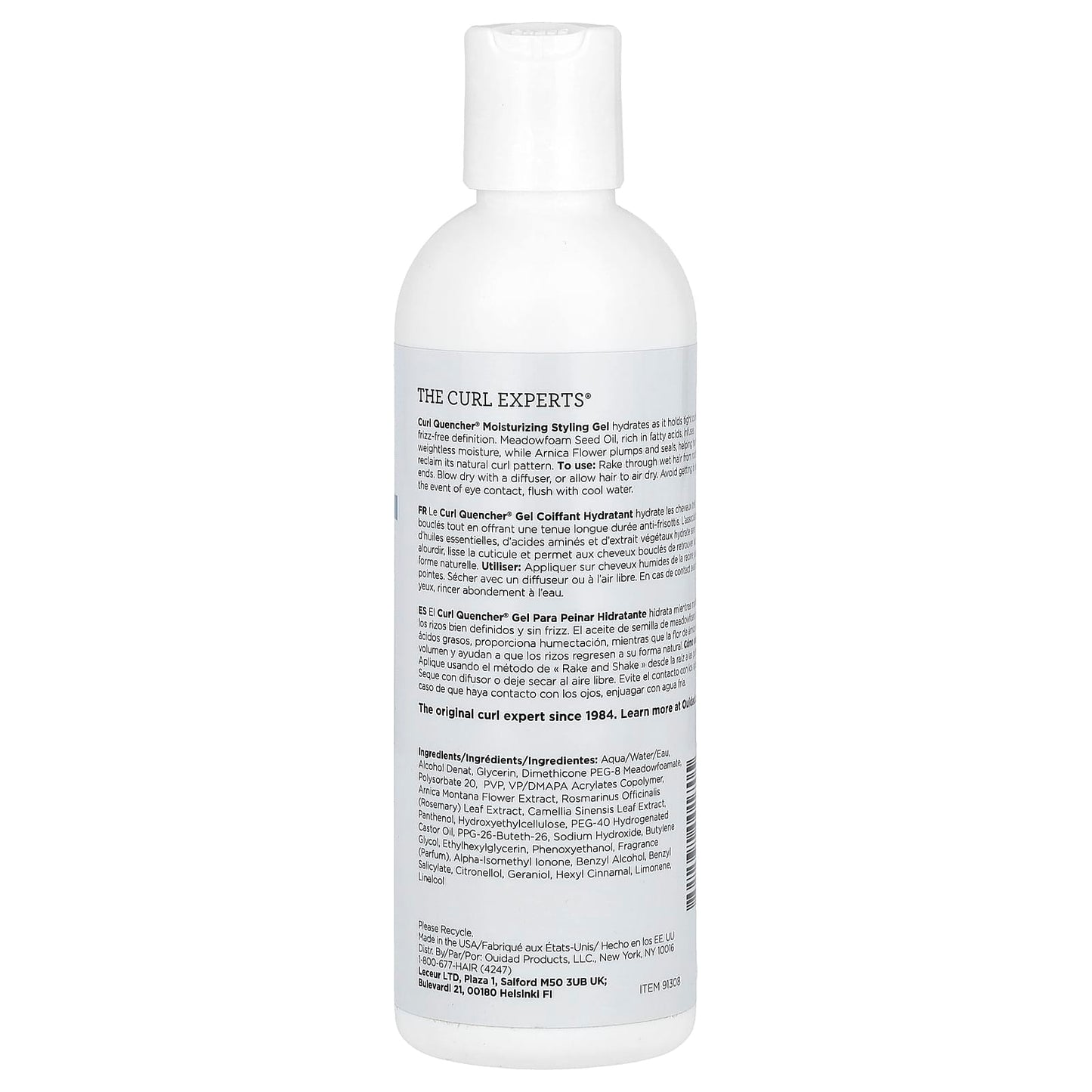 Ouidad, Curl Quencher®, Moisturizing Styling Gel, 8.5 fl oz (250 ml) - Image 2
