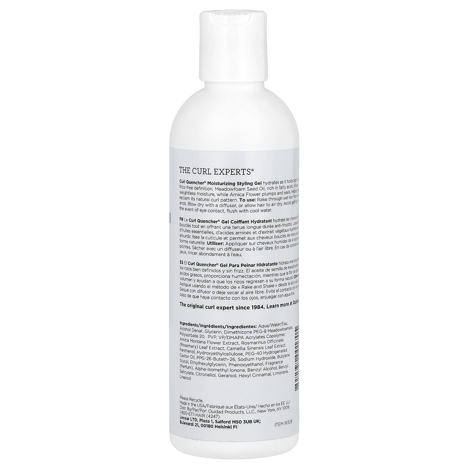 Ouidad, Curl Quencher®, Moisturizing Styling Gel, 8.5 fl oz (250 ml) - Image 2