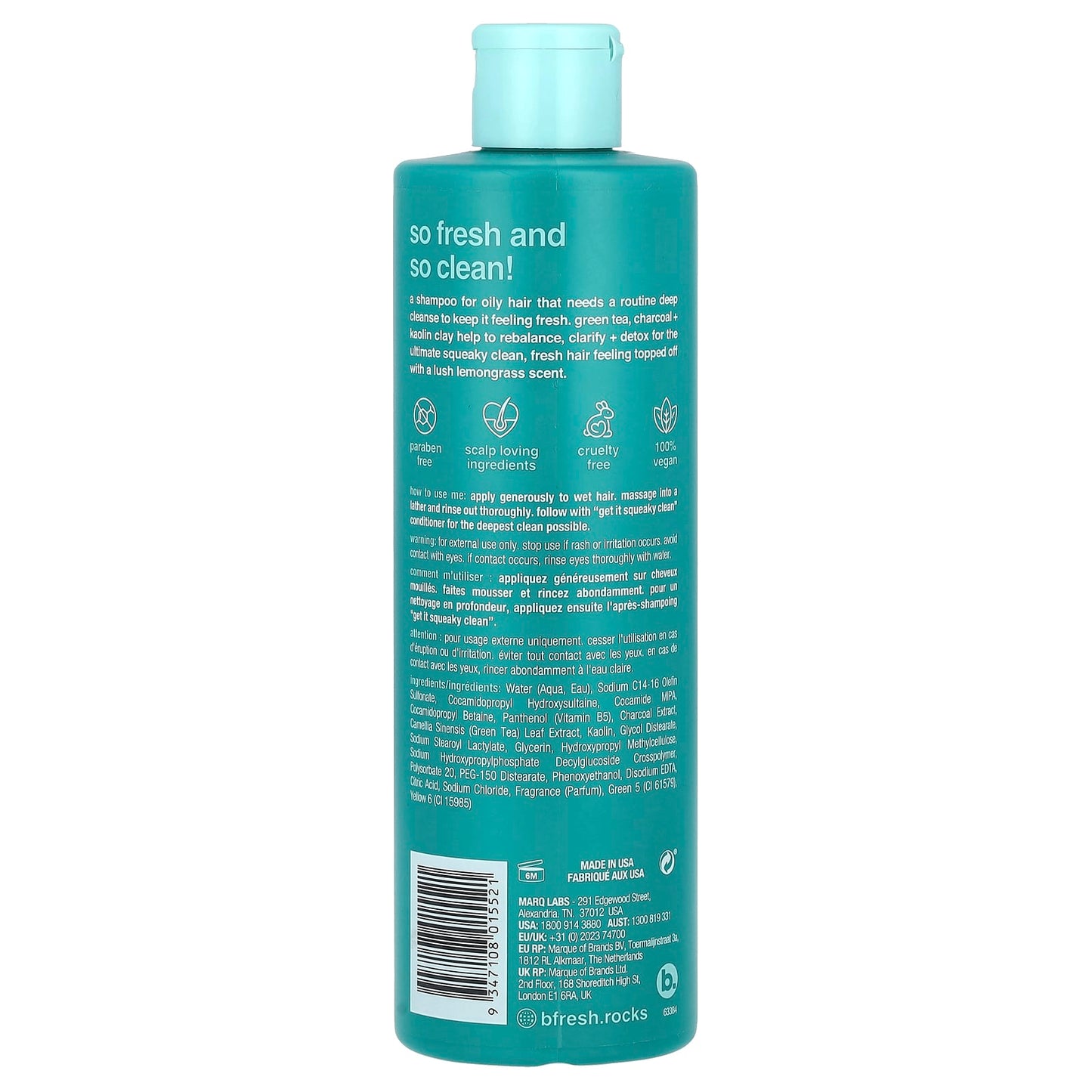 Lemongrass Deep Cleansing Shampoo for Oily Hair | Paraben Free & Vegan - Image 2