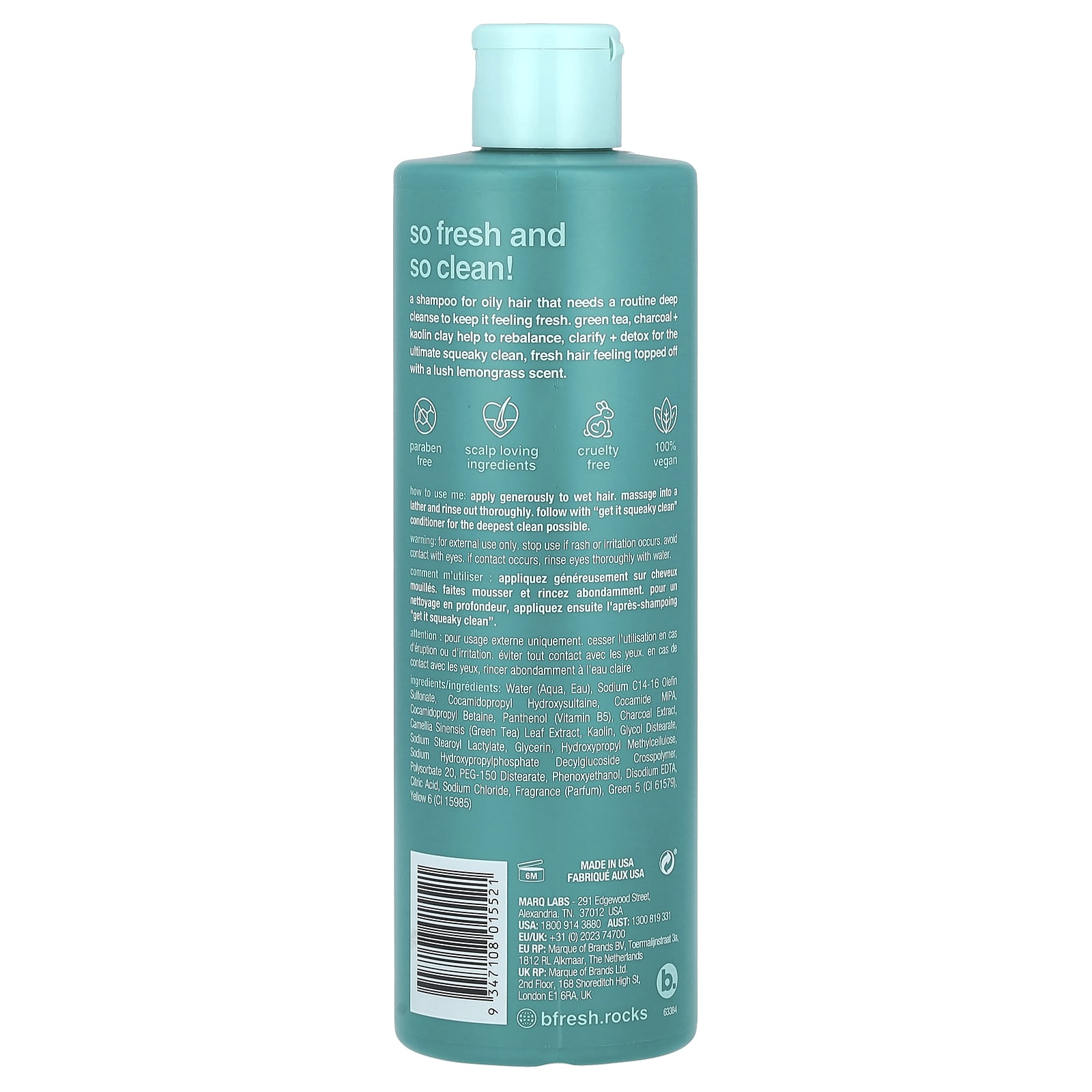 Lemongrass Deep Cleansing Shampoo for Oily Hair | Paraben Free & Vegan - Image 2