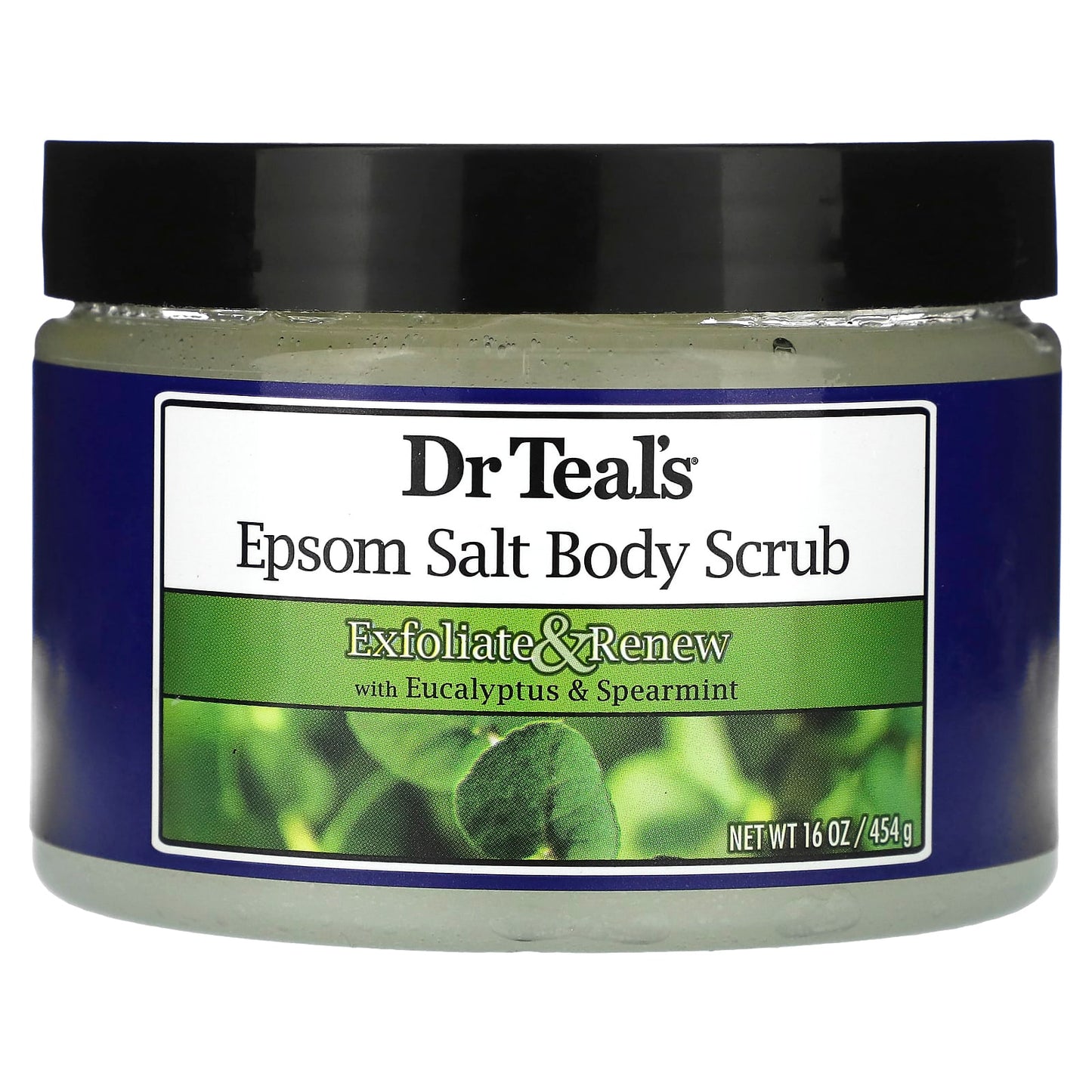 Dr. Teal's Epsom Salt Body Scrub, Eucalyptus & Spearmint - Soft & Smooth Skin - Image 1