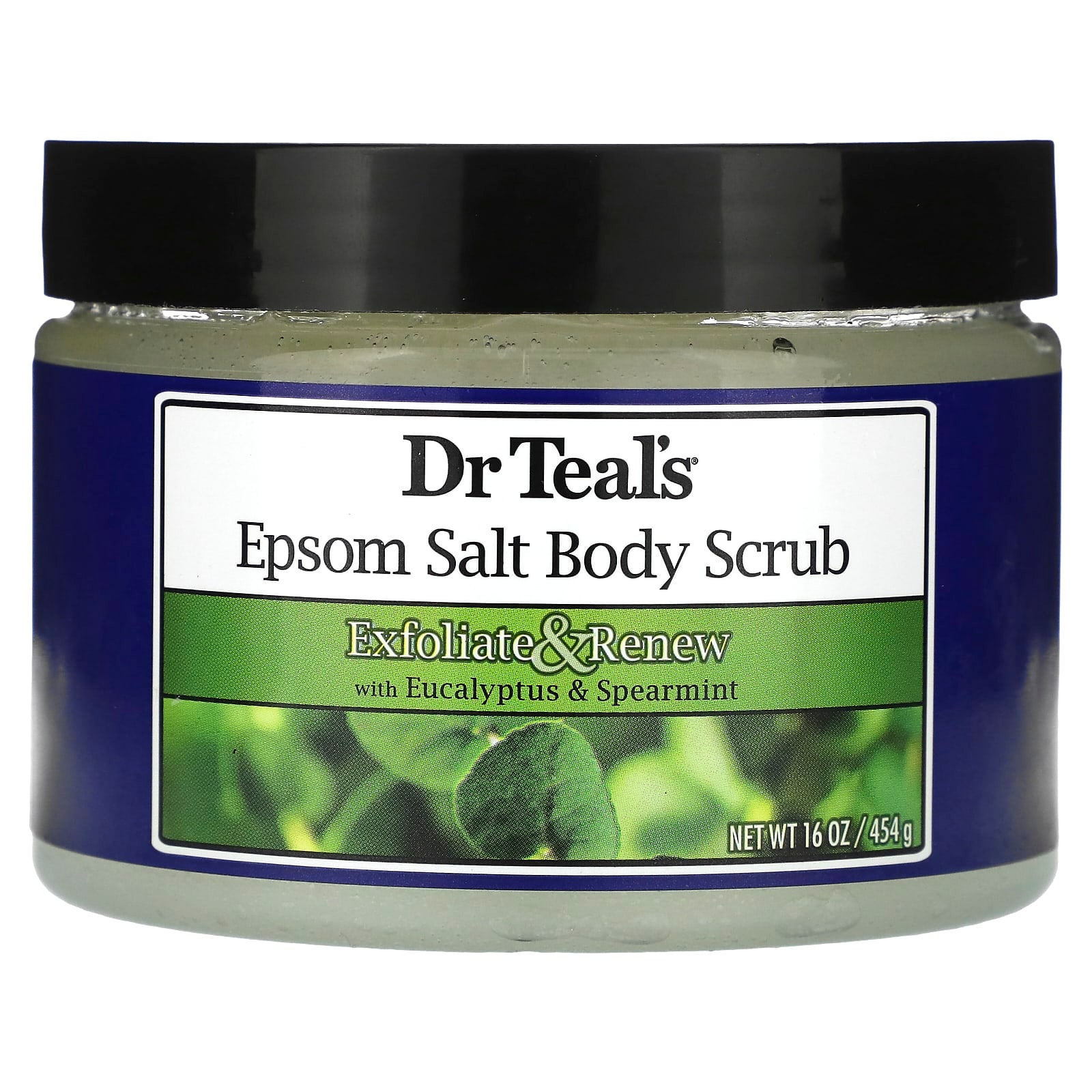 Dr. Teal's Epsom Salt Body Scrub, Eucalyptus & Spearmint - Soft & Smooth Skin - Image 1