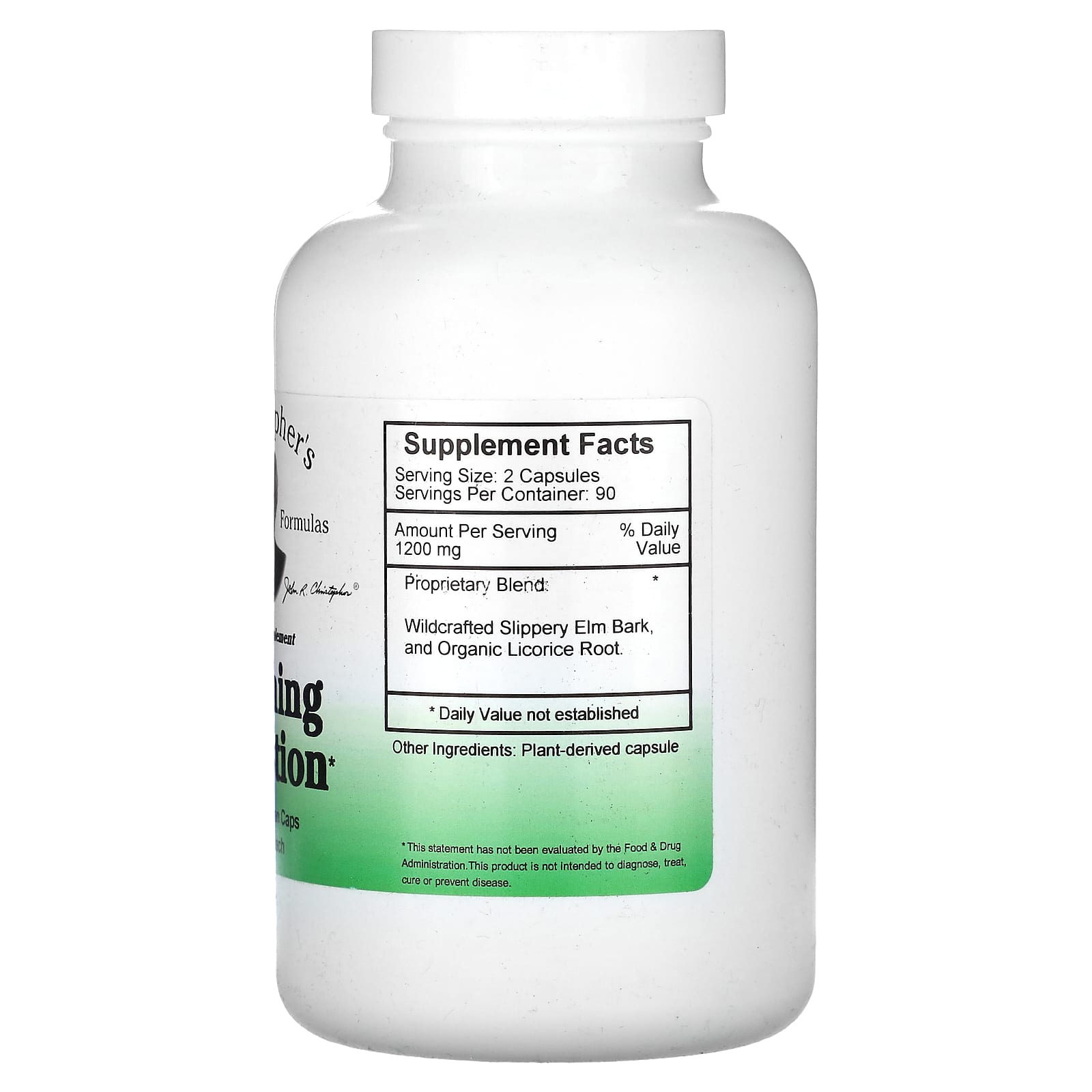 Christopher's Original Formulas, Soothing Digestion, 600 mg, 180 Vegetarian Caps