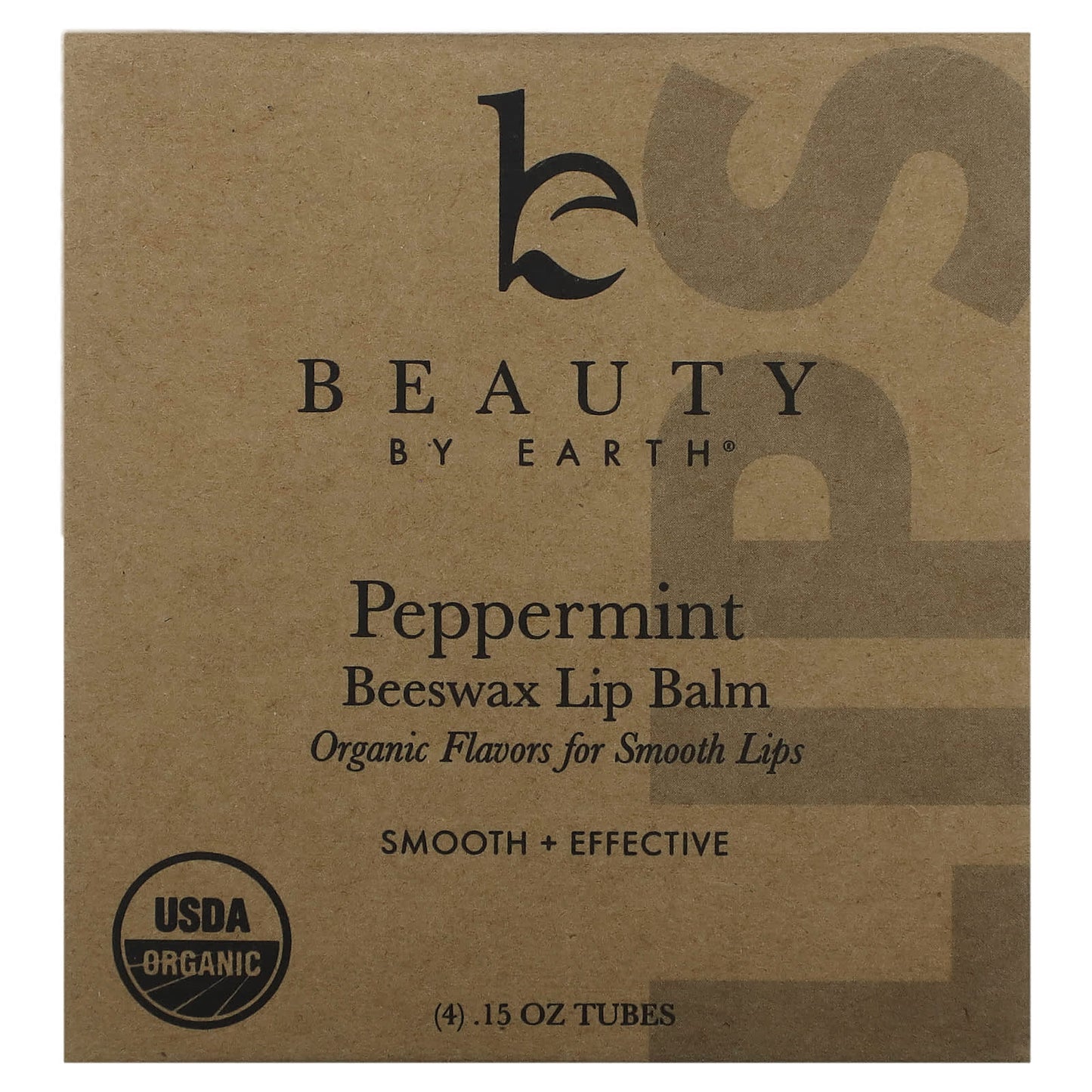 Organic Peppermint Lip Balm by Beauty By Earth - 4 Tubes - Image 2