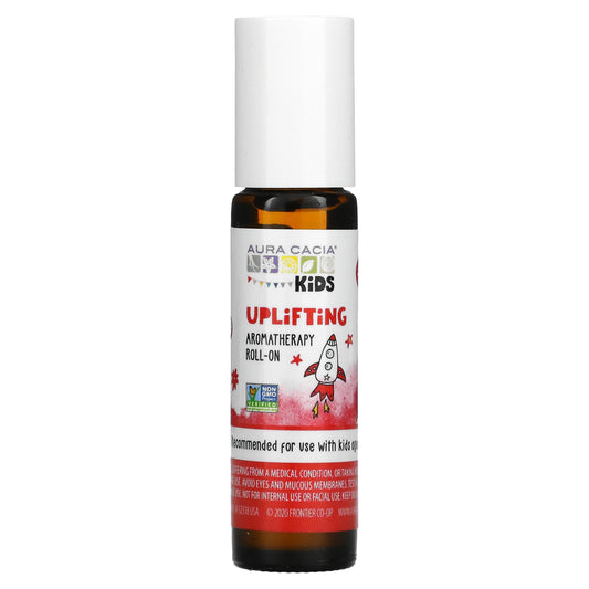Aura Cacia Uplifting Kids Aromatherapy Roll-On Oil, Non-GMO, 0.31 fl oz - Image 1