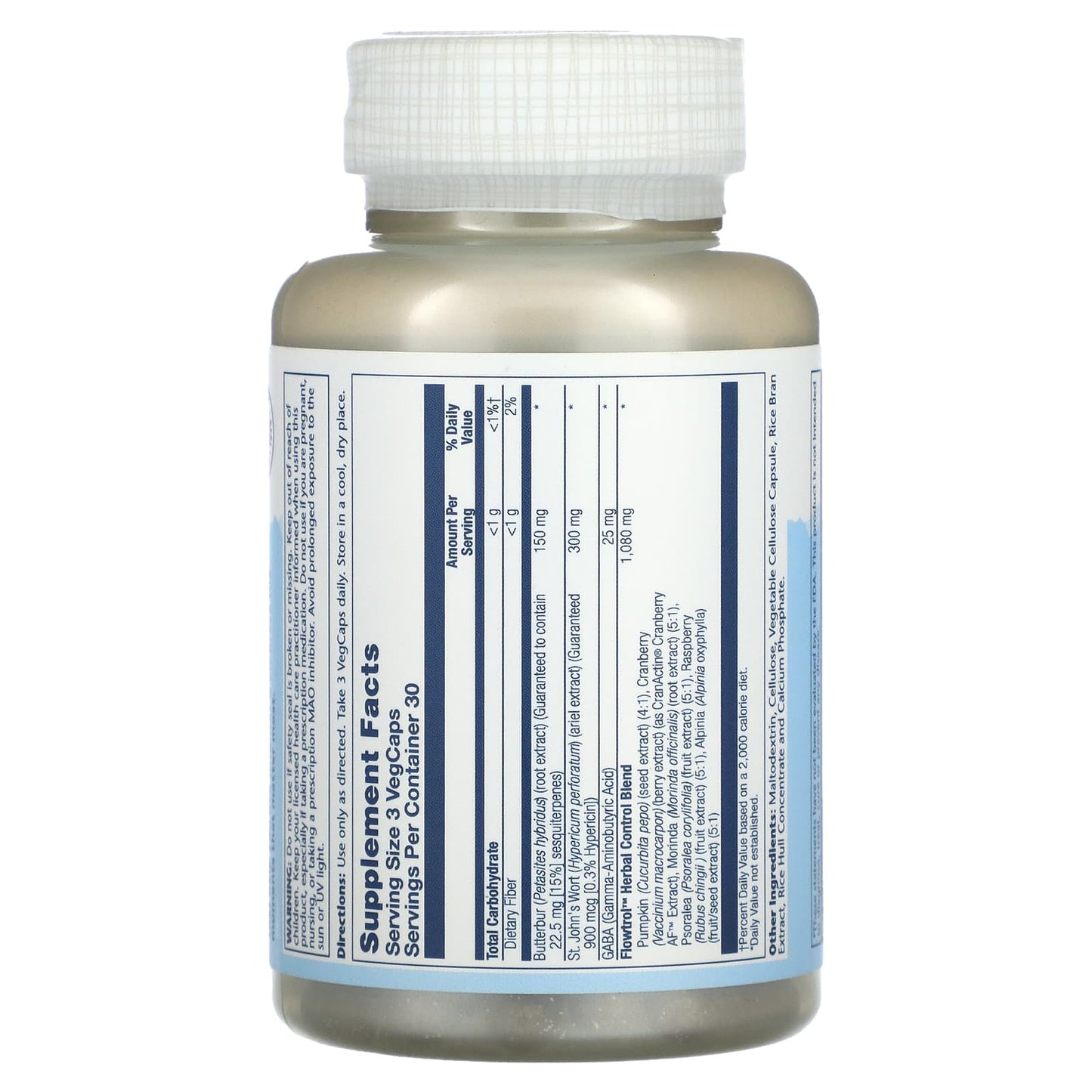 Solaray, Extra Strength Bladder Formula, Continence Max with Flowtrol, 90 VegCaps - Image 2