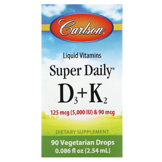 Carlson Super Daily D3 K2 Liquid Vitamin Supplement - Image 1