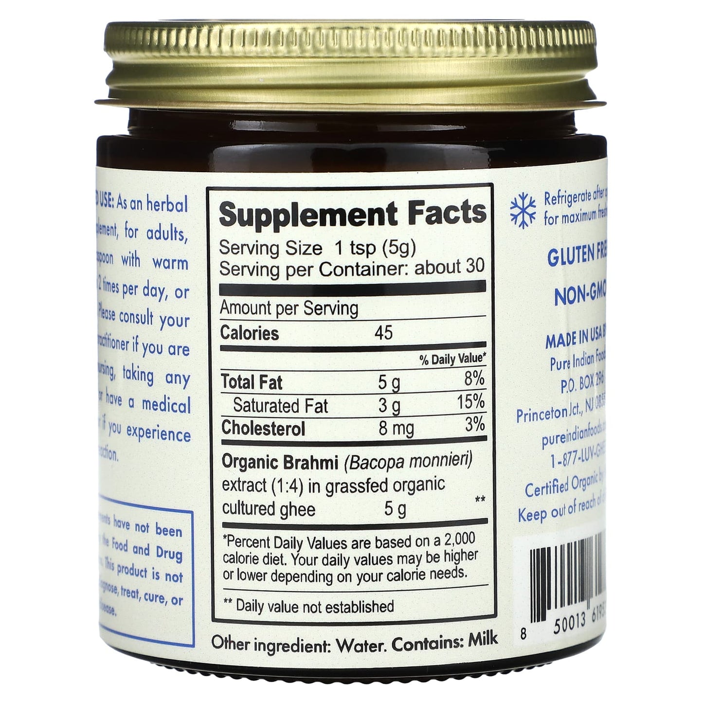 Pure Indian Foods, Organic Brahmi Ghee, 5.3 oz (150 g) - Image 2