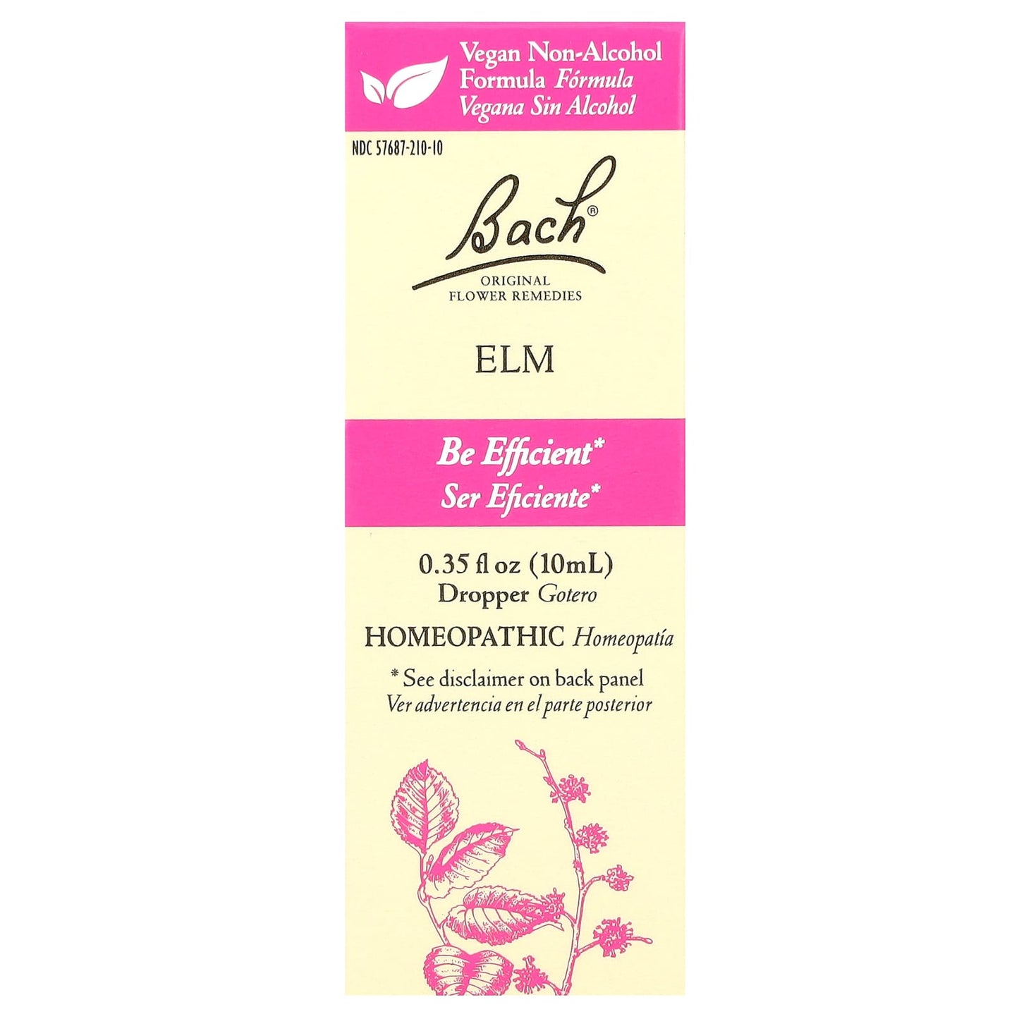 Bach Original Flower Remedies Elm 10ml 5X Homeopathic Relief - Image 1