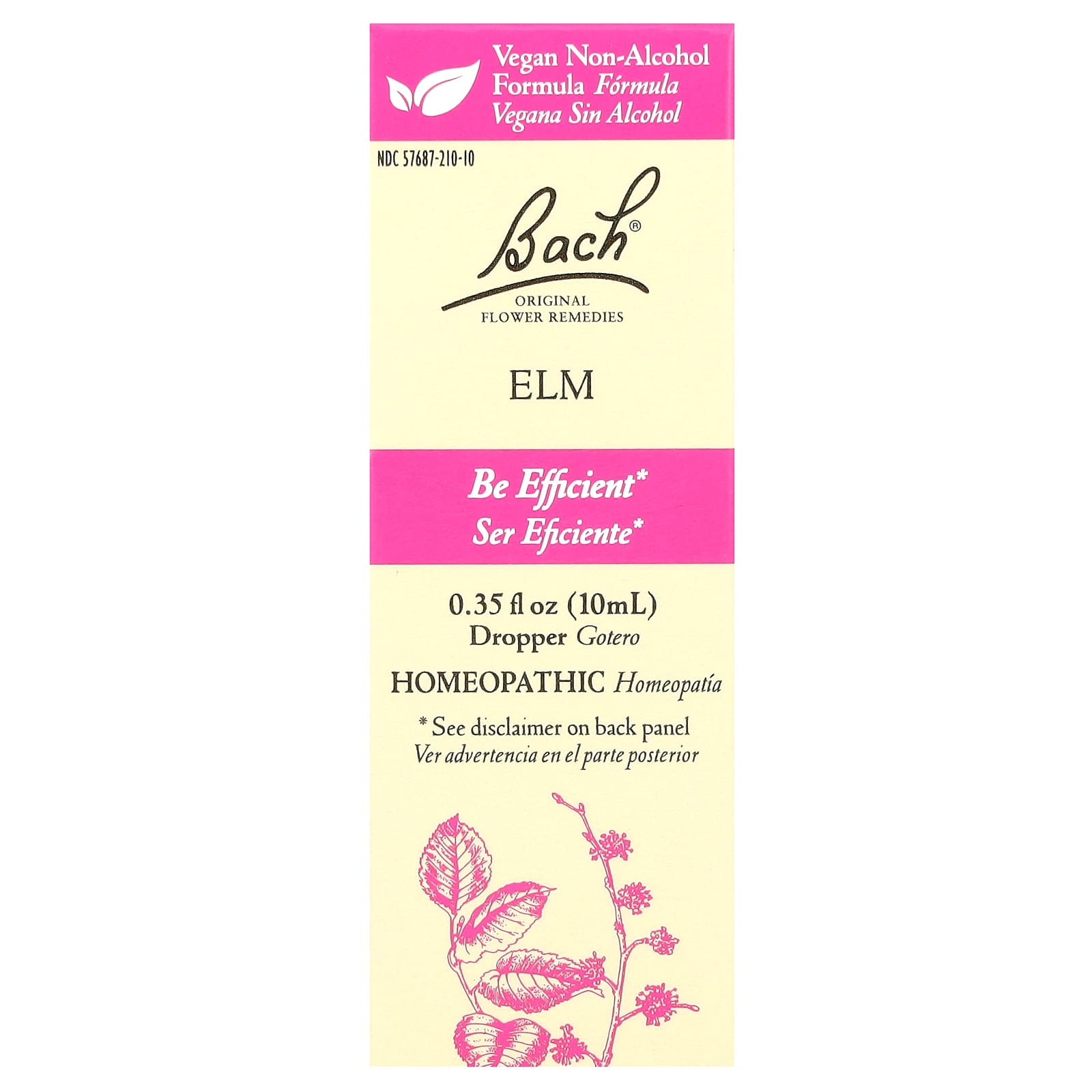 Bach Original Flower Remedies Elm 10ml 5X Homeopathic Relief - Image 1