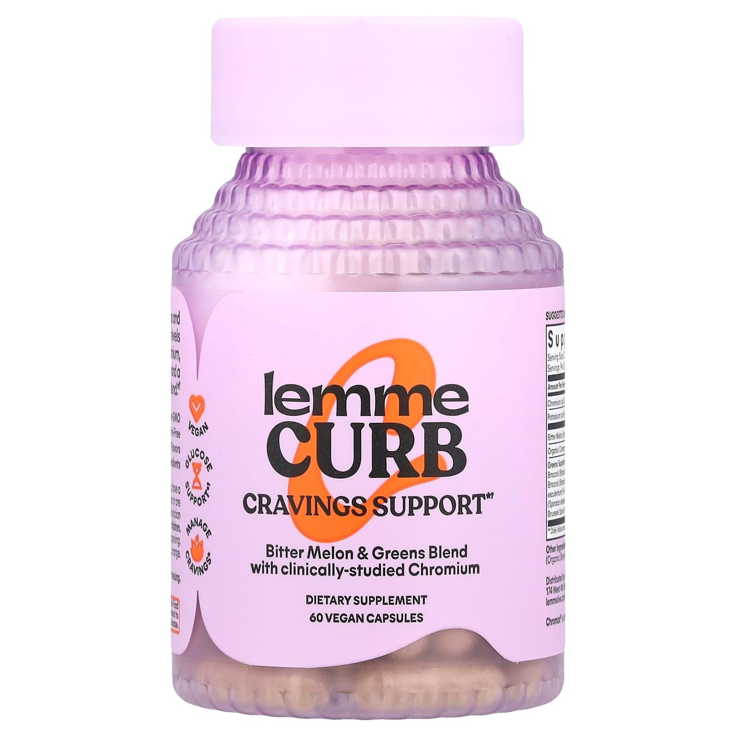 Lemme, Curb Cravings Support , 60 Vegan Capsules - Image 1