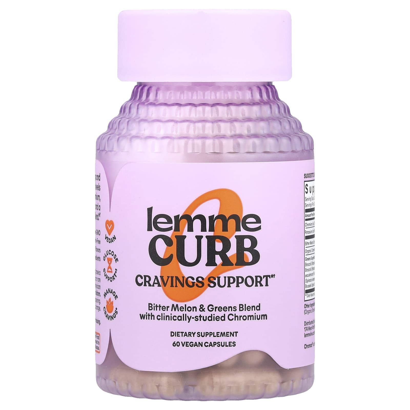 Lemme, Curb Cravings Support , 60 Vegan Capsules - Image 1