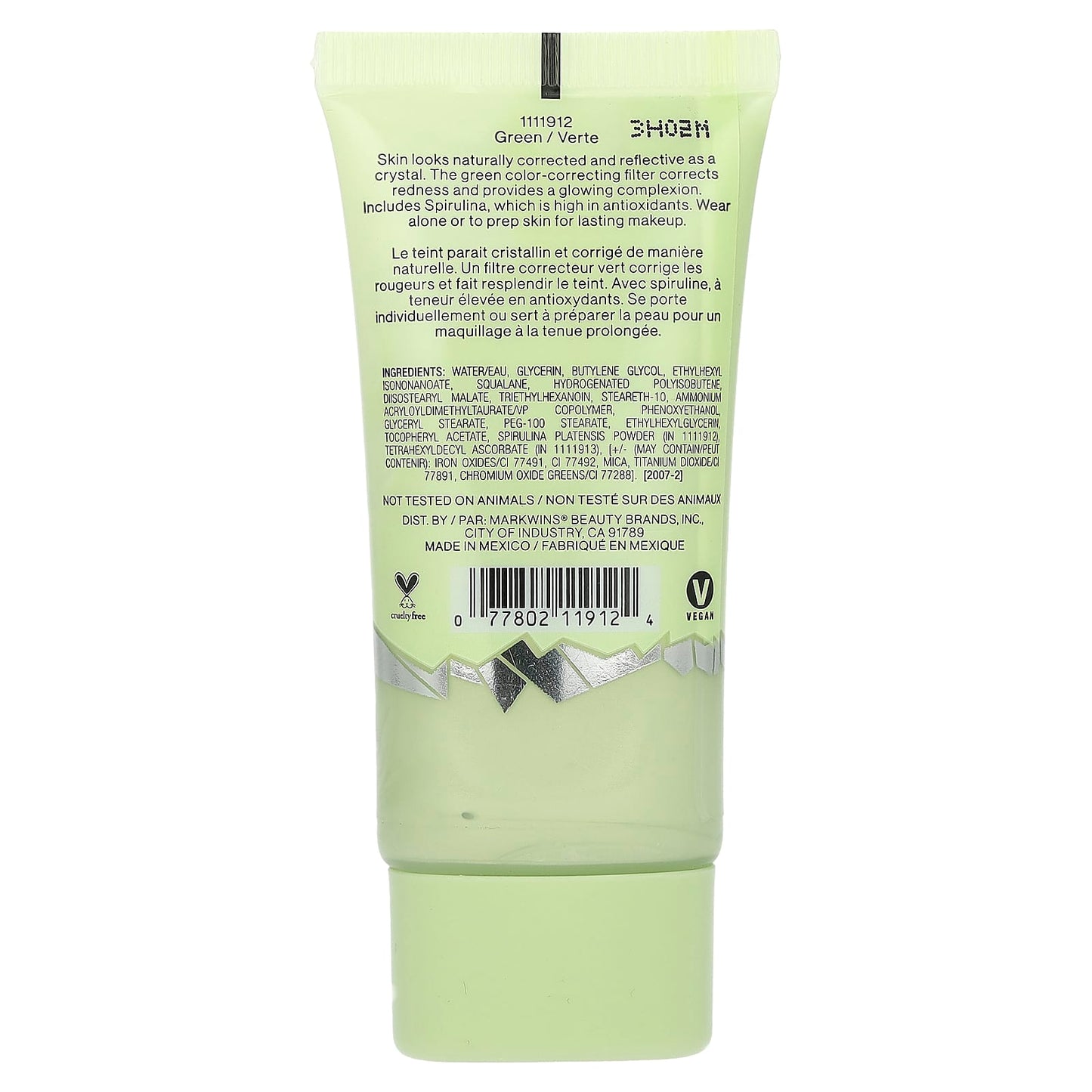 wet n wild, Glass Correct Primer, 1111912 Green, 0.91 fl oz (27 ml) - Image 2