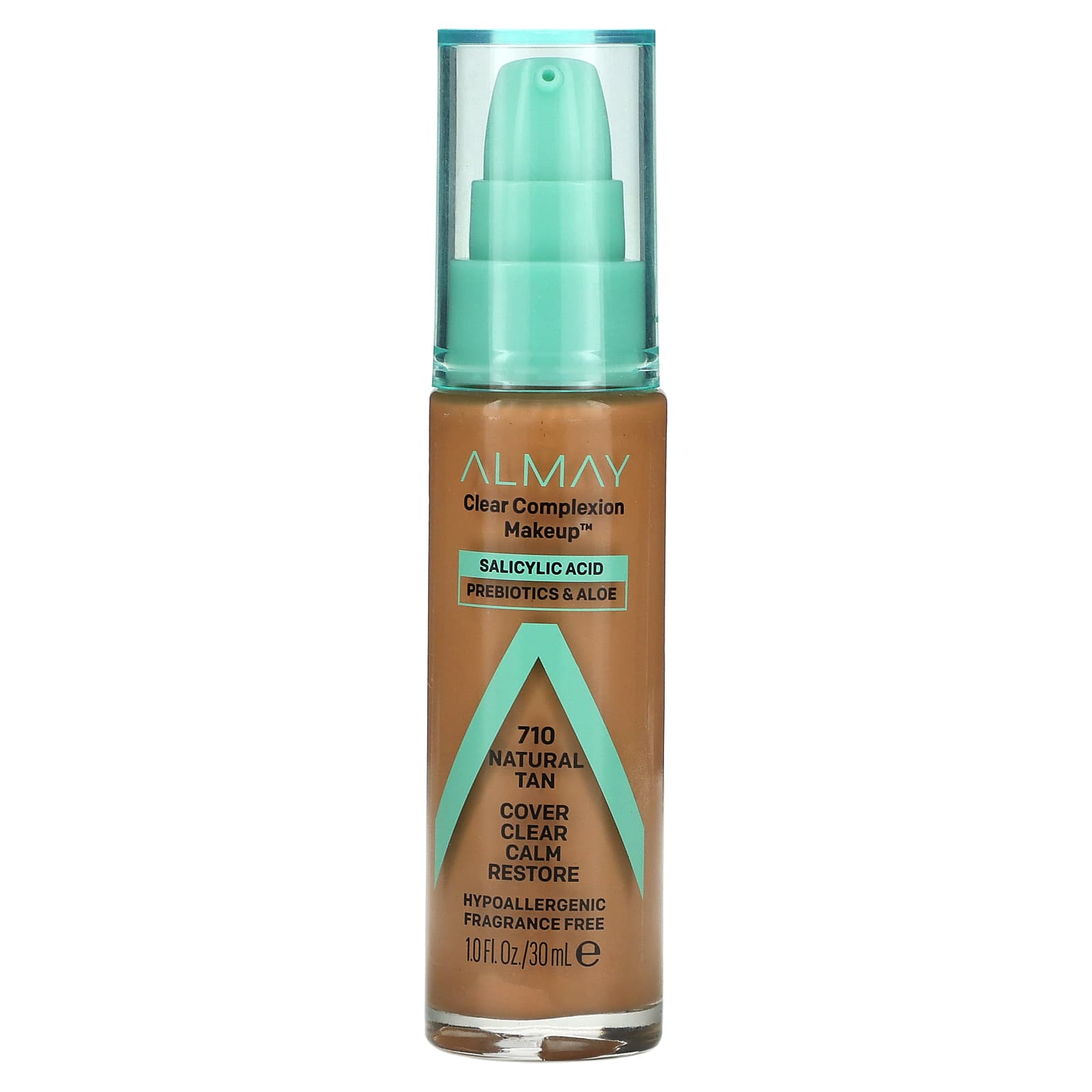 Almay Clear Complexion Makeup for Acne Prone Skin, Natural Tan, 1 fl oz - Image 1