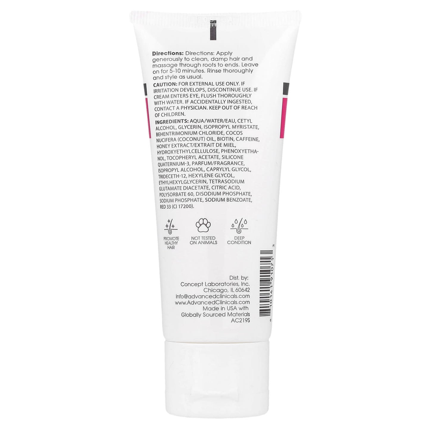 Advanced Clinicals Biotin Hair Mask for Strong, Shiny Locks - Image 2