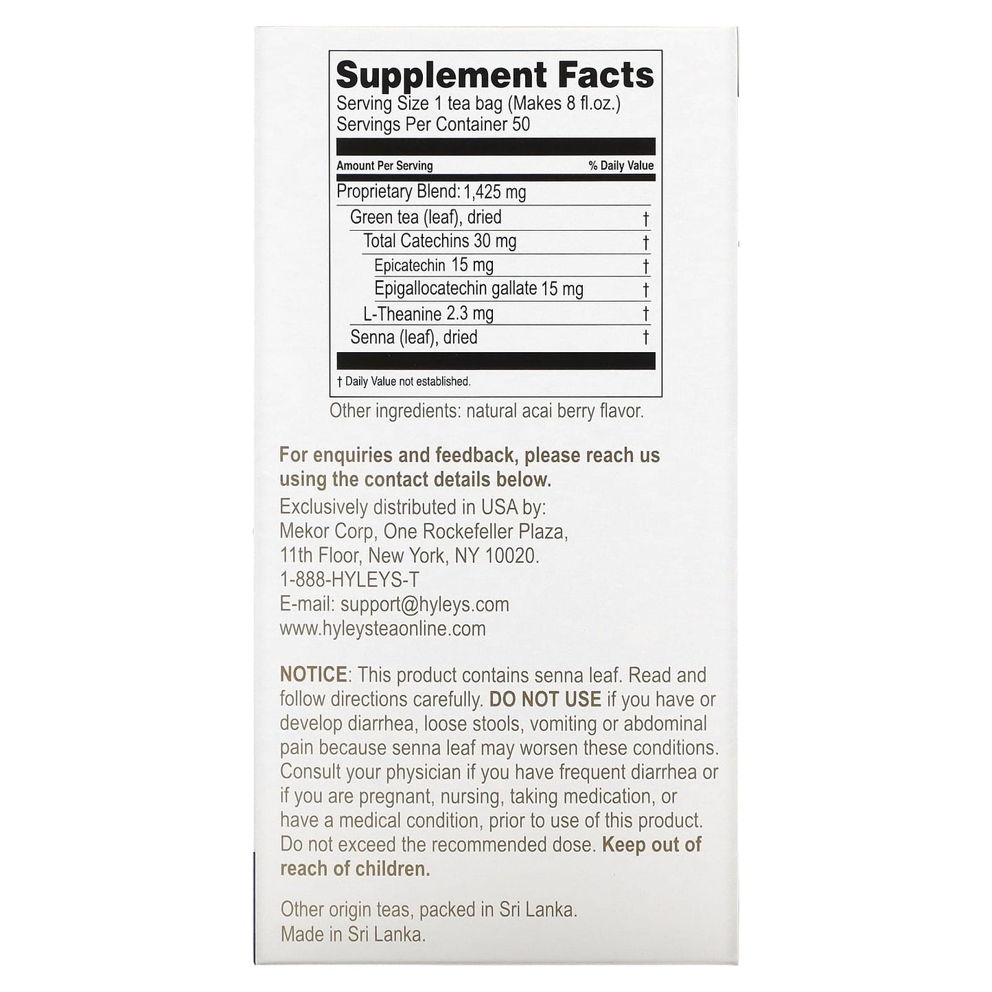 Acai Berry Slimming Tea - 100% Natural Weight Loss Aid - Image 2