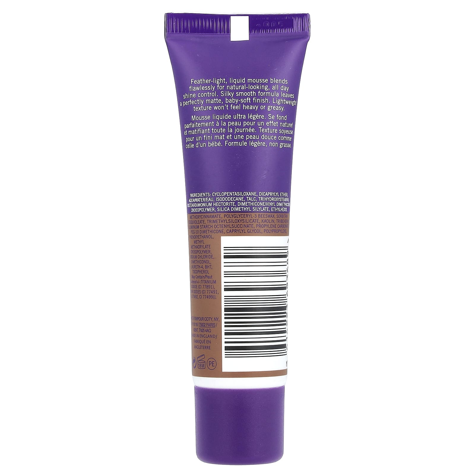 Rimmel London, Stay Matte, Full Coverage Mattifying Foundation, 504 Deep Mocha, 1 fl oz (30 ml) - Image 2