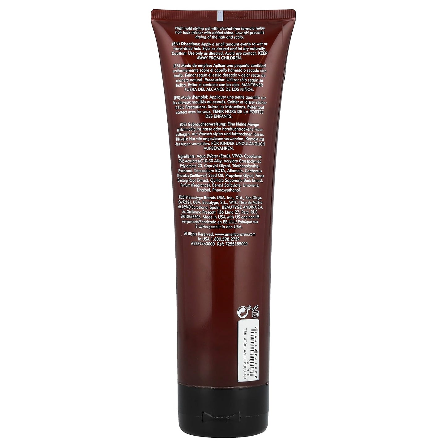 American Crew Firm Hold Styling Gel, 8.4 fl oz (250 ml) - Image 2
