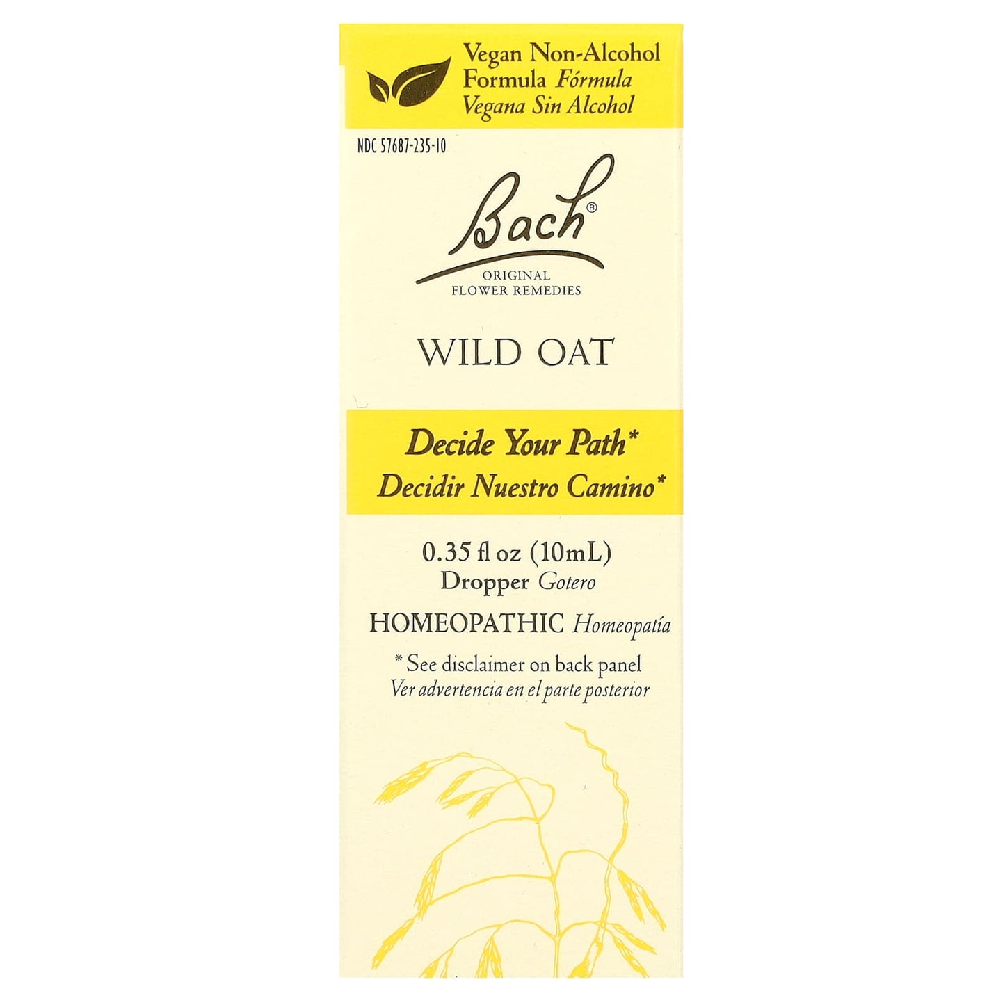 Bach Wild Oat Flower Remedy for Emotional Balance - 10ml - Image 1