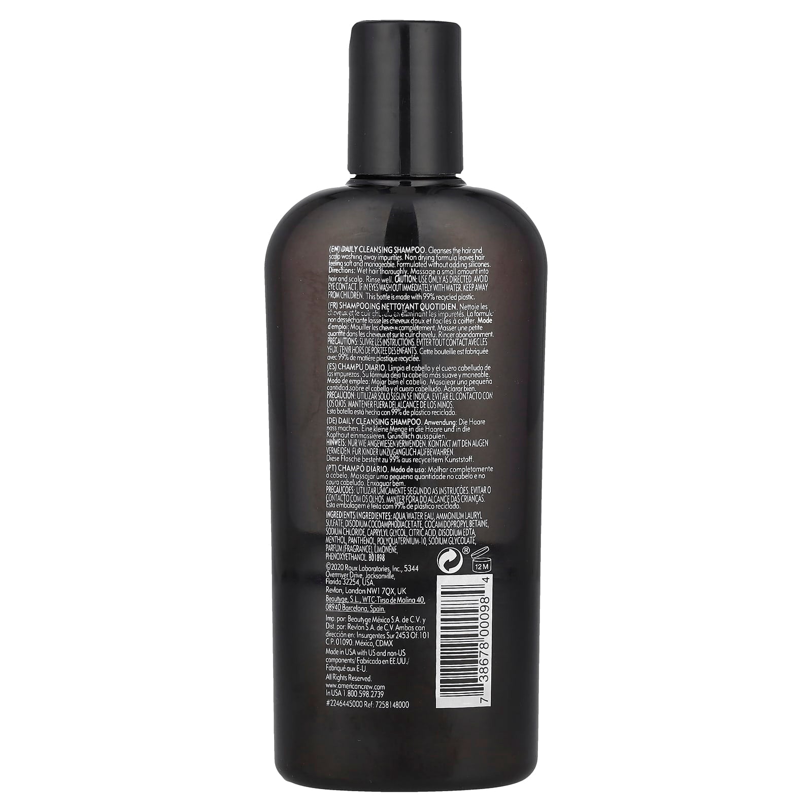 American Crew Citrus Mint Daily Shampoo 8.4oz - Vegan & Silicone-Free - Image 2