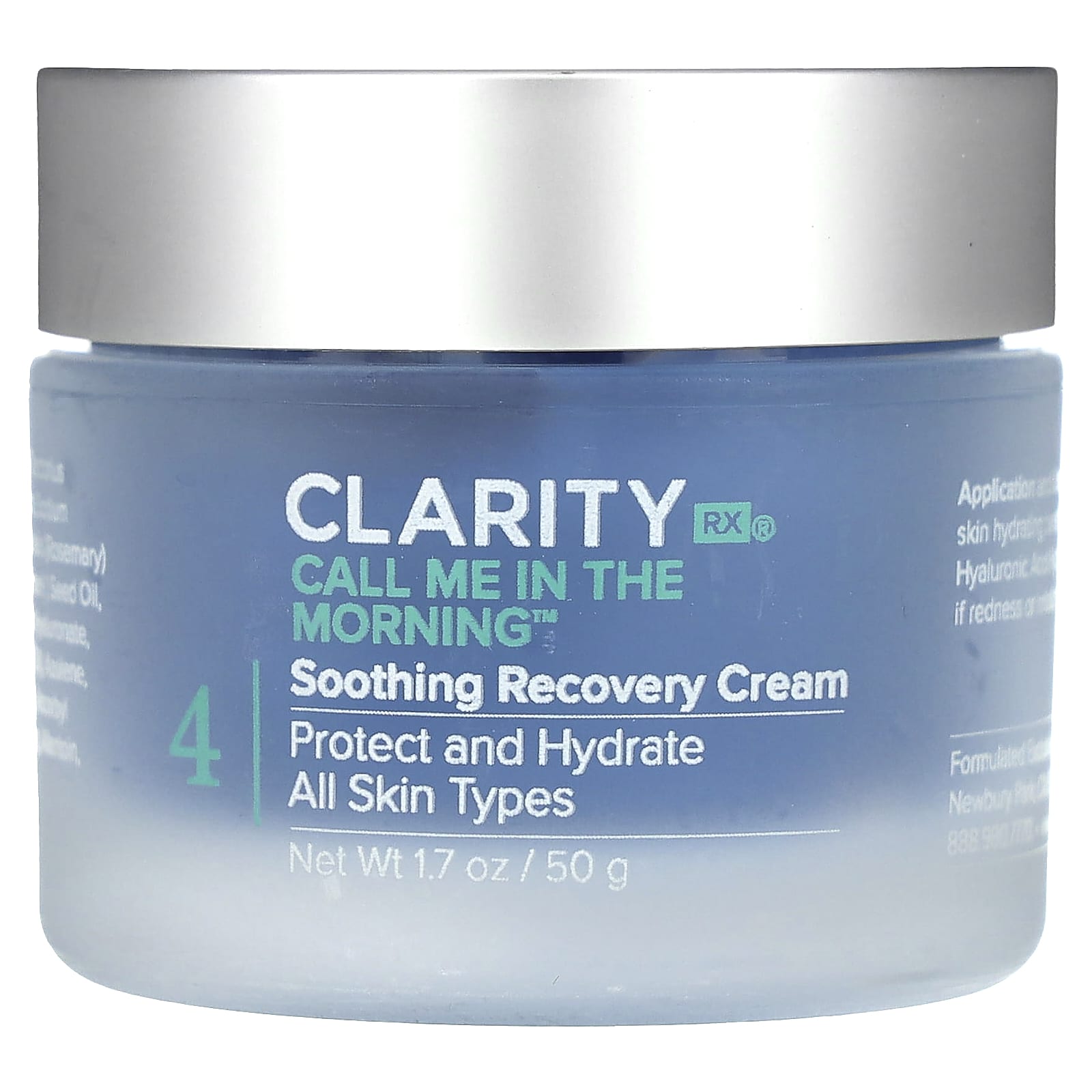 ClarityRx Call Me In The Morning Soothing Recovery Cream 1.7 oz - Image 1