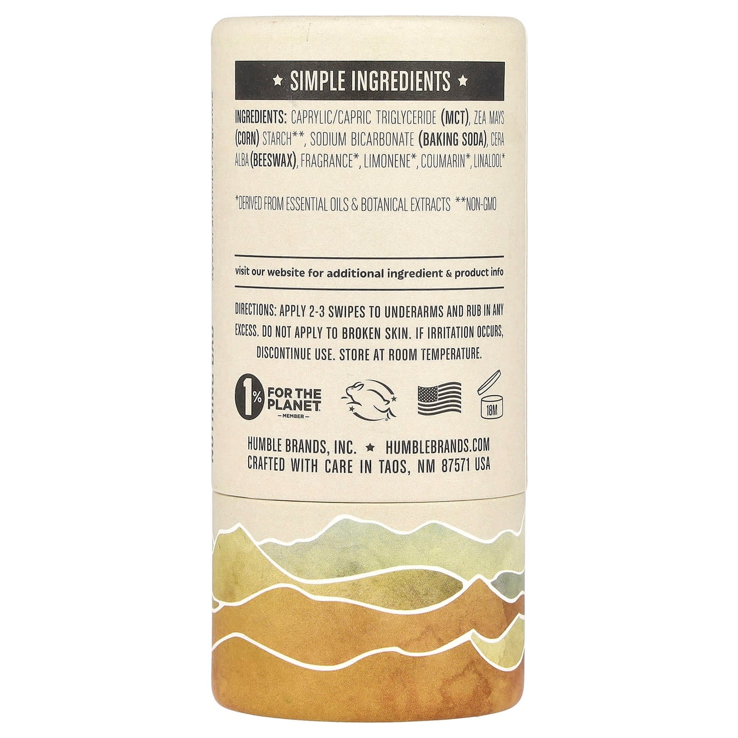 Natural Aluminum-Free Deodorant with Palo Santo & Frankincense by Humble Brands - Image 2
