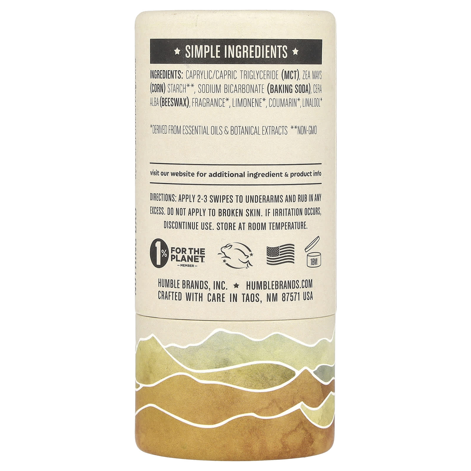 Natural Aluminum-Free Deodorant with Palo Santo & Frankincense by Humble Brands - Image 2