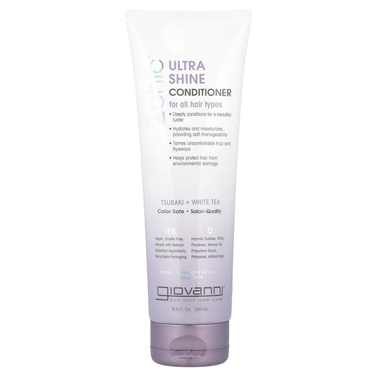 Giovanni 2chic Ultra Shine Conditioner for All Hair Types, 8.5 fl oz - Image 1