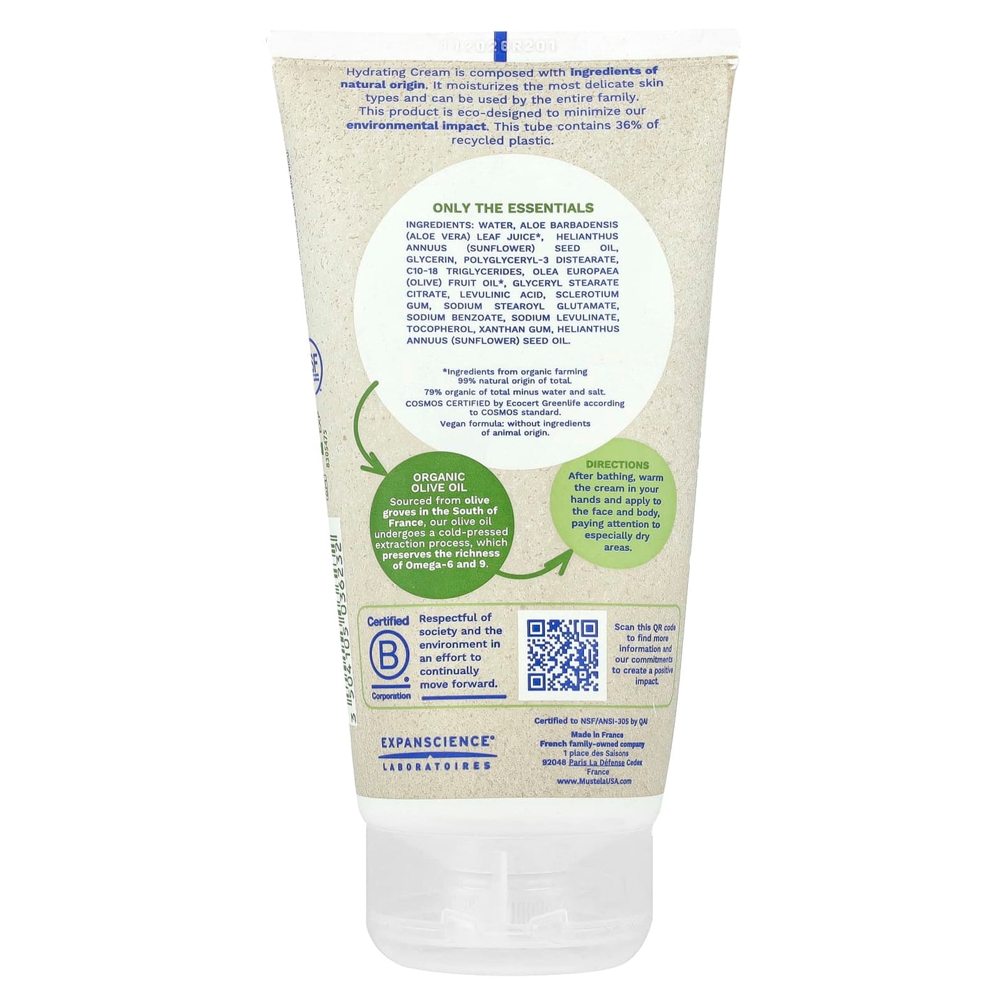 Mustela, Hydrating Cream, Face & Body, Fragrance Free, 5.07 fl oz (150 ml) - Image 2