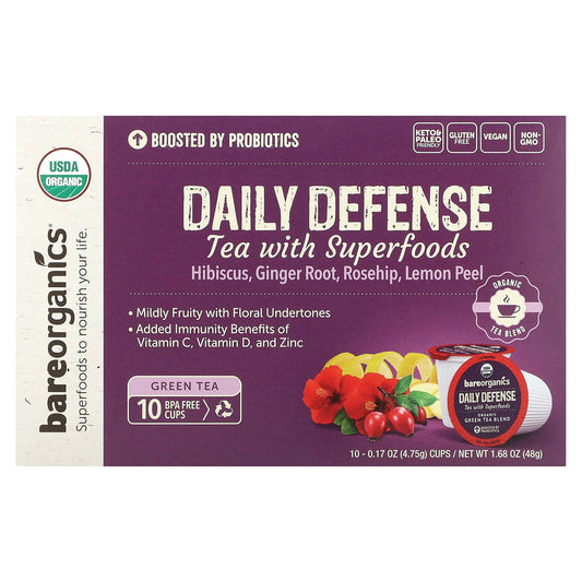 Daily Defense Tea with Superfoods | USDA Organic, Keto & Paleo Friendly - Image 1