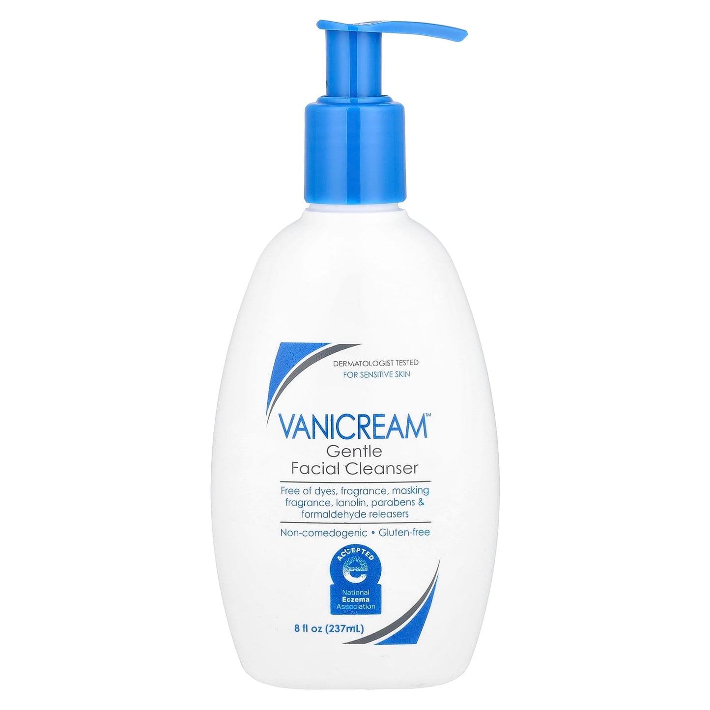 Vanicream, Gentle Facial Cleanser, For Sensitive Skin, Fragrance Free, 8 fl oz (237 ml) - Image 1