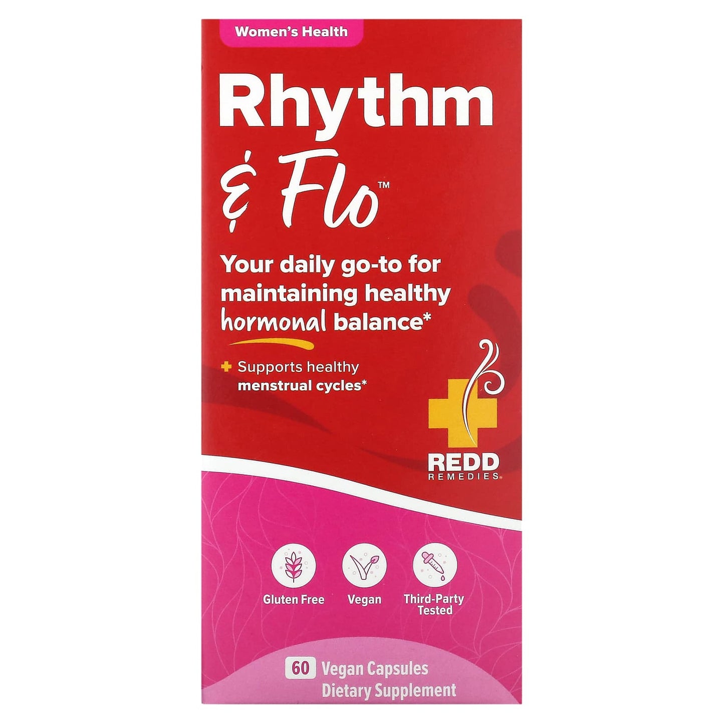 Redd Remedies, Rhythm & Flo, 60 Vegan Capsules - Image 1