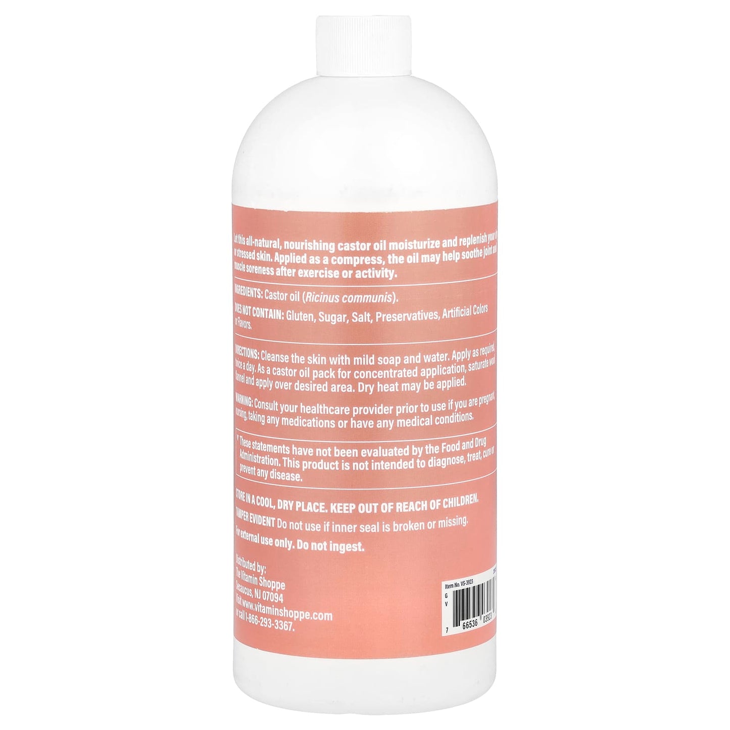 The Vitamin Shoppe, Castor Oil, 32 fl oz (946 ml) - Image 2