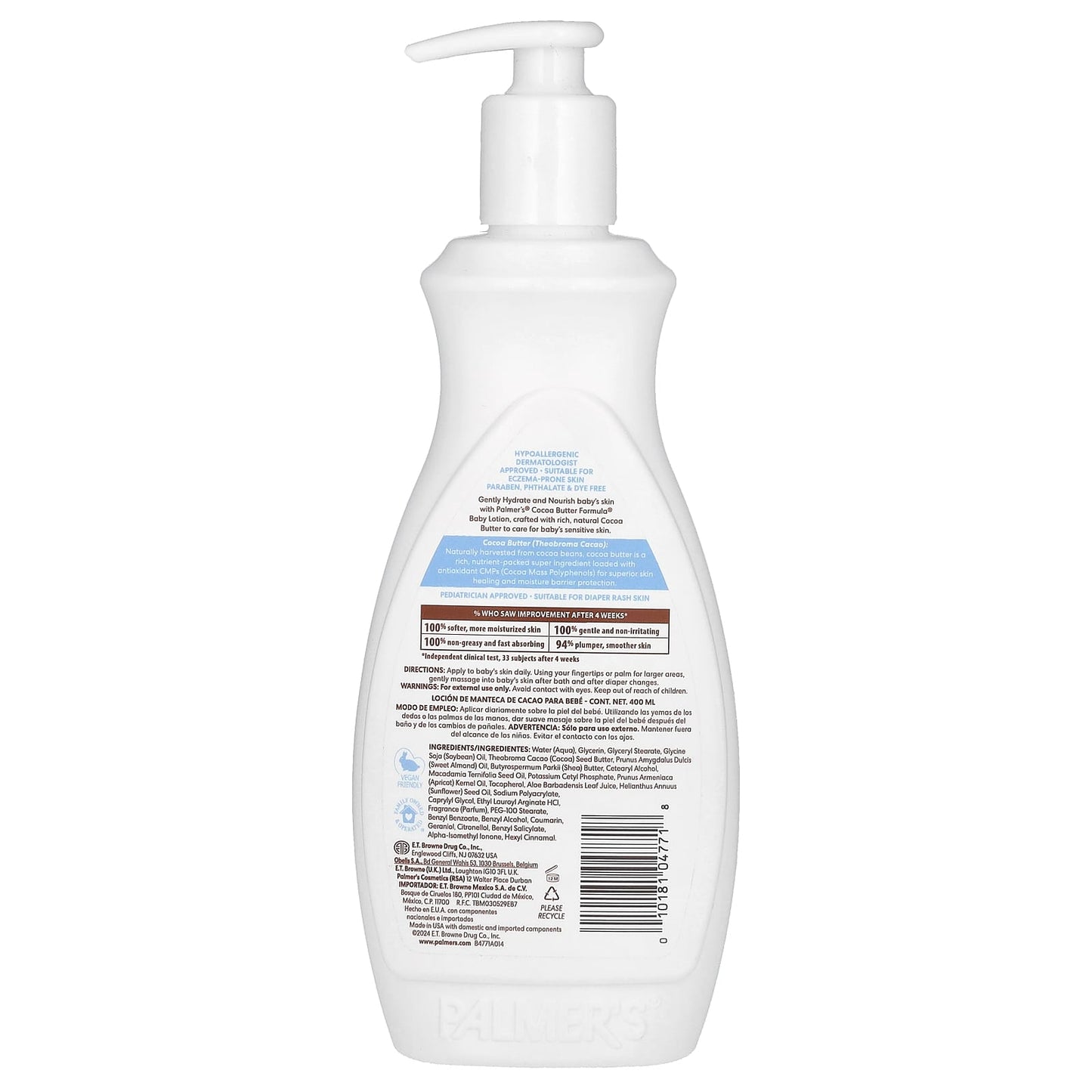 Palmer's, Baby, Cocoa Butter Formula® with Vitamin E, Cocoa Butter Baby Lotion, 13.5 fl oz (400 ml) - Image 2