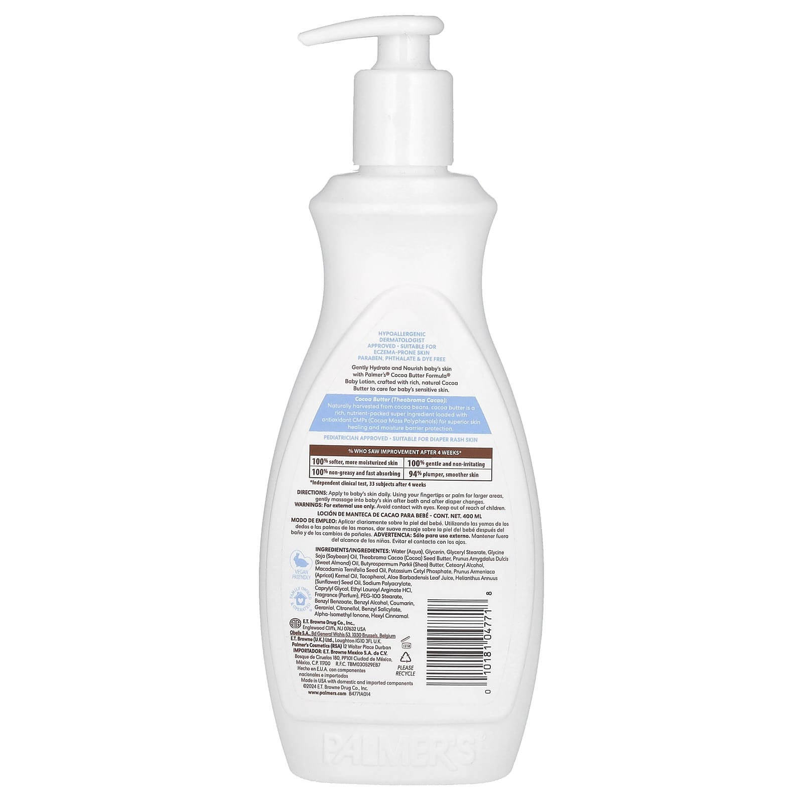Palmer's, Baby, Cocoa Butter Formula® with Vitamin E, Cocoa Butter Baby Lotion, 13.5 fl oz (400 ml) - Image 2