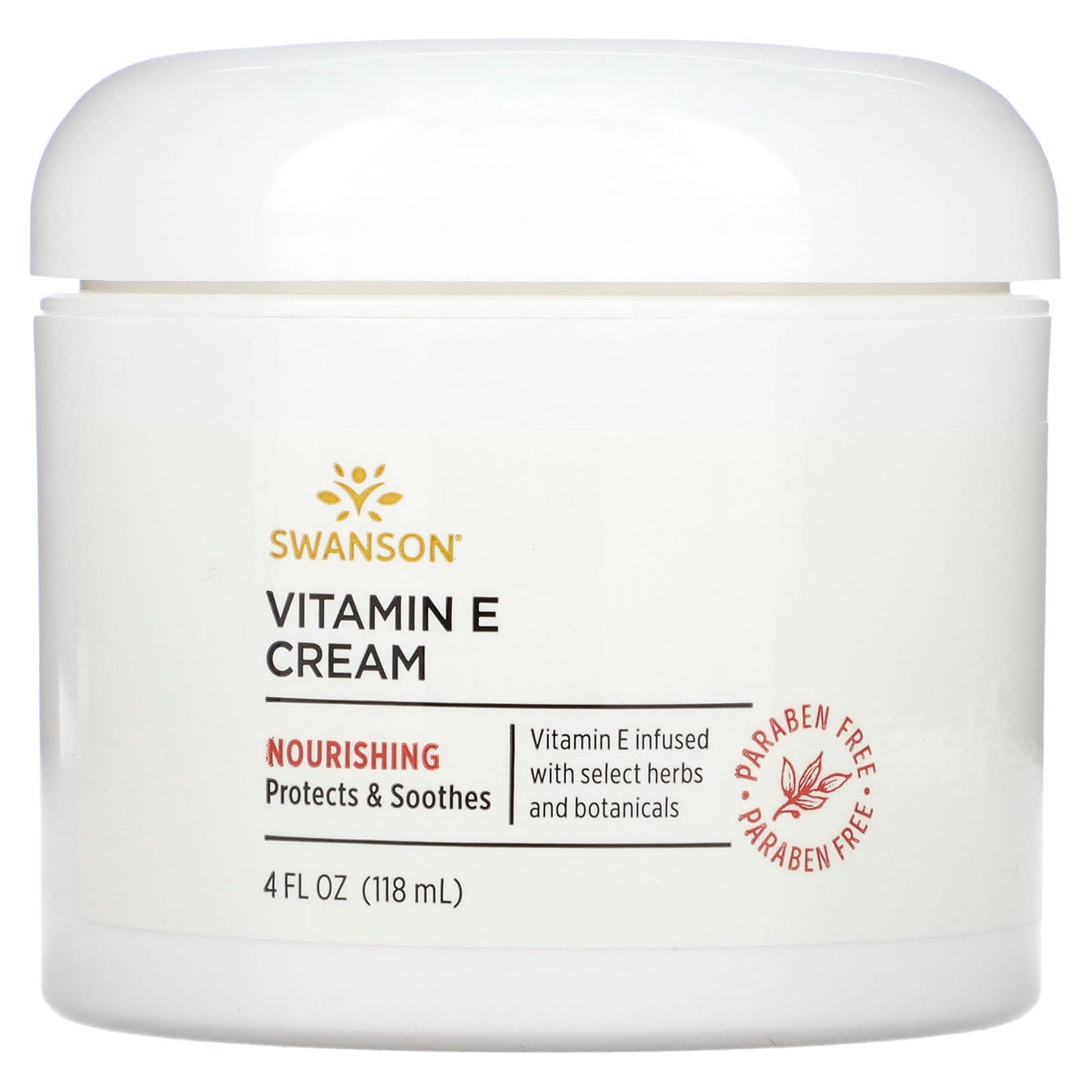 Swanson, Vitamin E Cream, 4 fl oz (118 ml) - Image 1