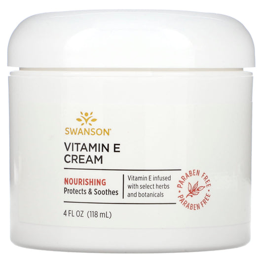 Swanson, Vitamin E Cream, 4 fl oz (118 ml) - Image 1
