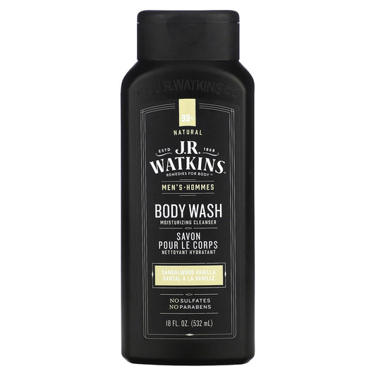 Natural Sandalwood Vanilla Men's Body Wash | Cruelty-Free | 99% Natural - Image 1