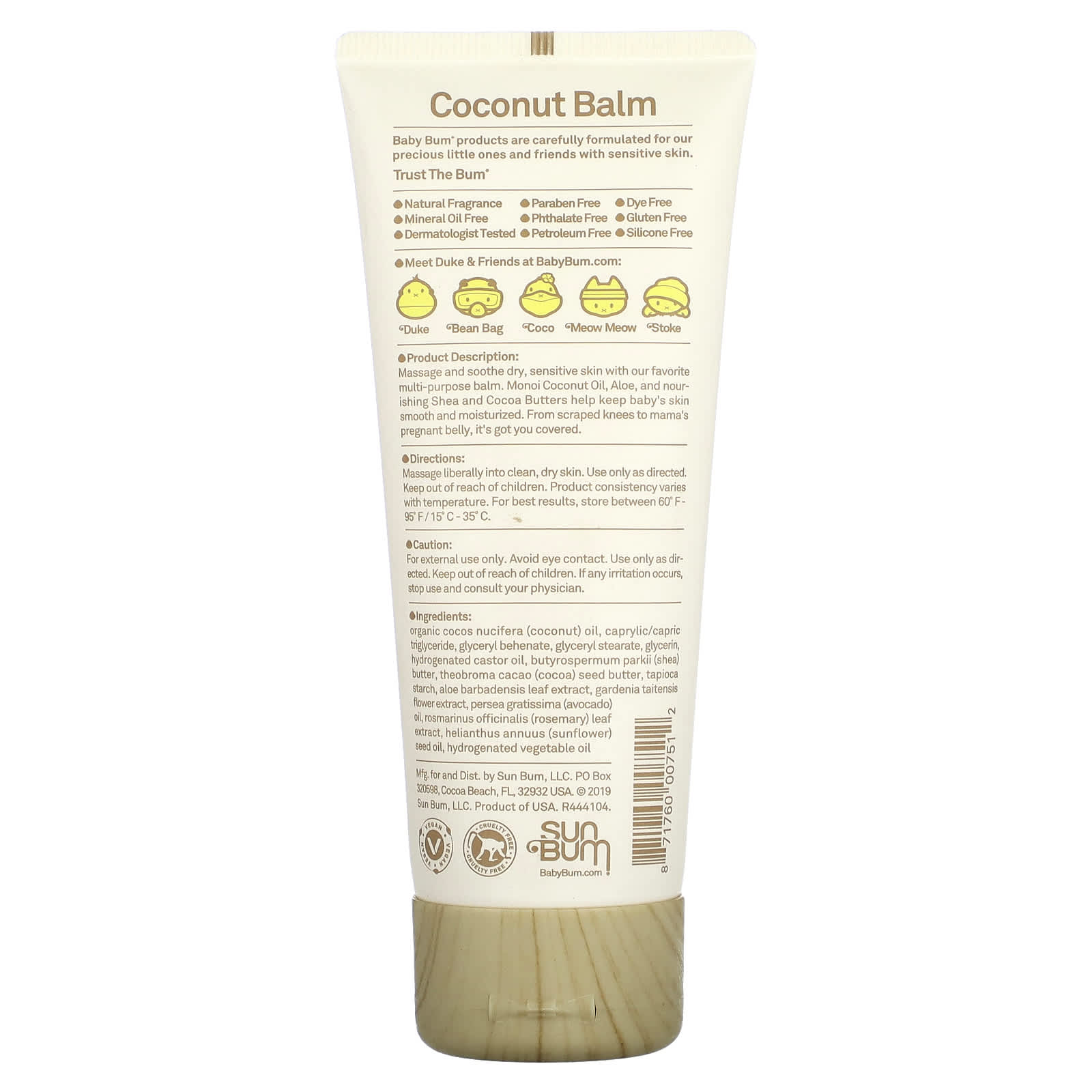 Sun Bum, Baby, Coconut Balm, Natural Monoi, 3 oz (85 g) - Image 2