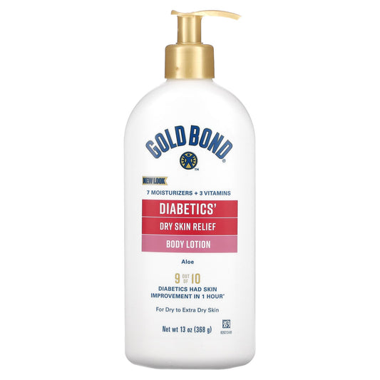 Diabetics Dry Skin Relief Body Lotion, Aloe, 13 oz - Image 1