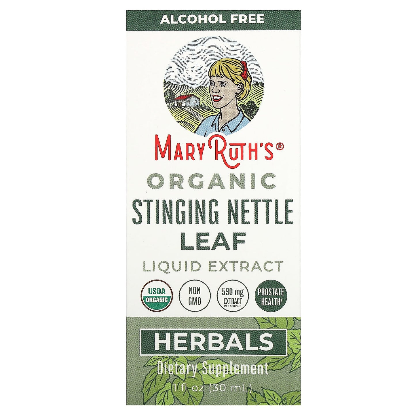 MaryRuth's, Organic Stinging Nettle Leaf Liquid Extract, Alcohol Free, 1 fl oz (30 ml) - Image 1