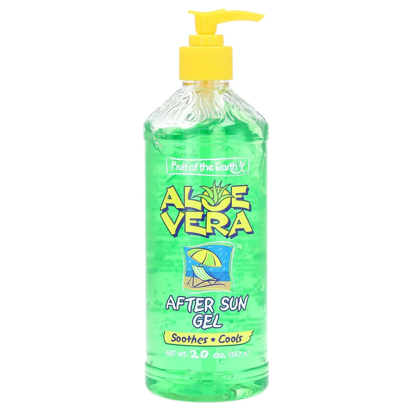 Aloe Vera After Sun Gel & Moisturizer, 20 oz, 100% Natural - Image 1