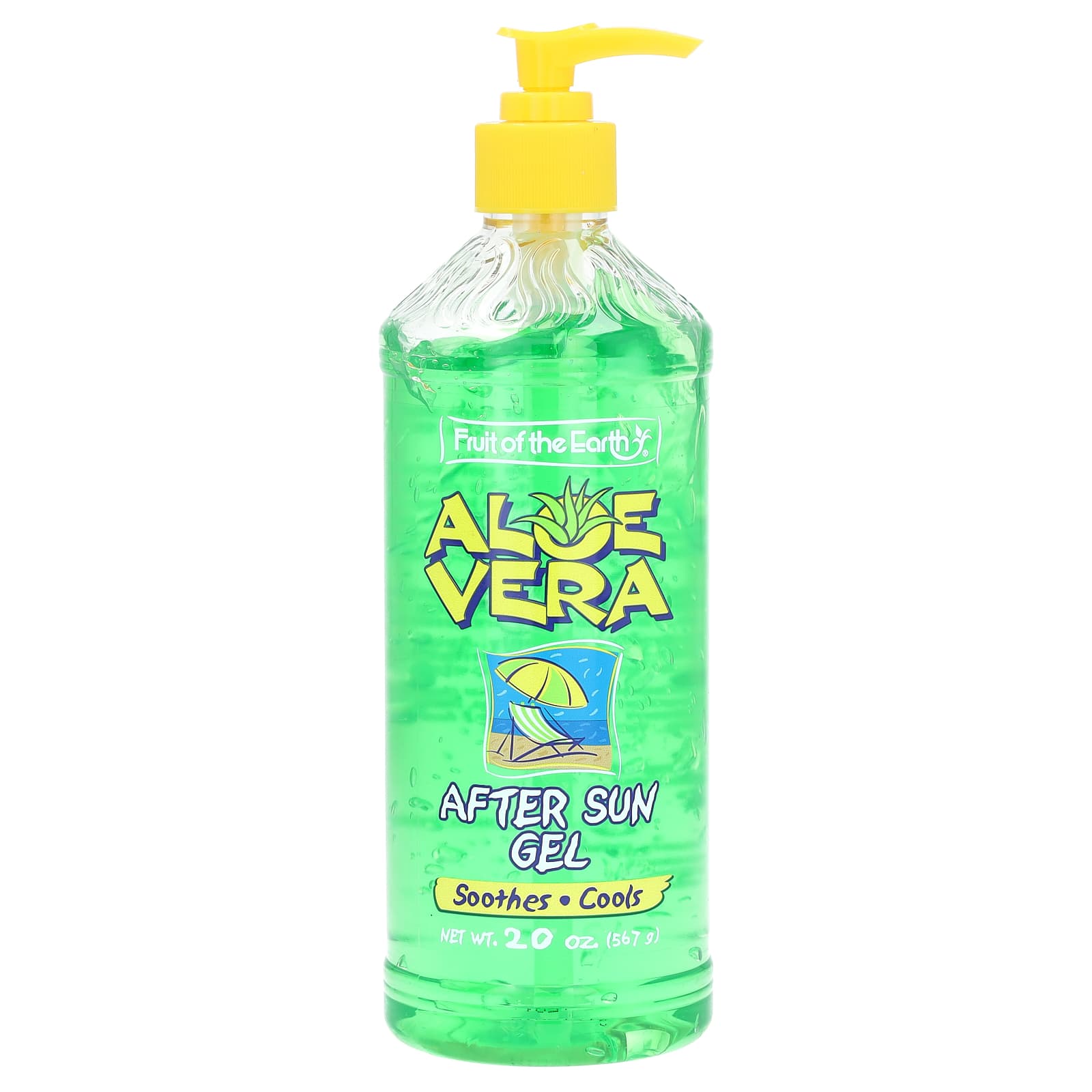 Aloe Vera After Sun Gel & Moisturizer, 20 oz, 100% Natural - Image 1