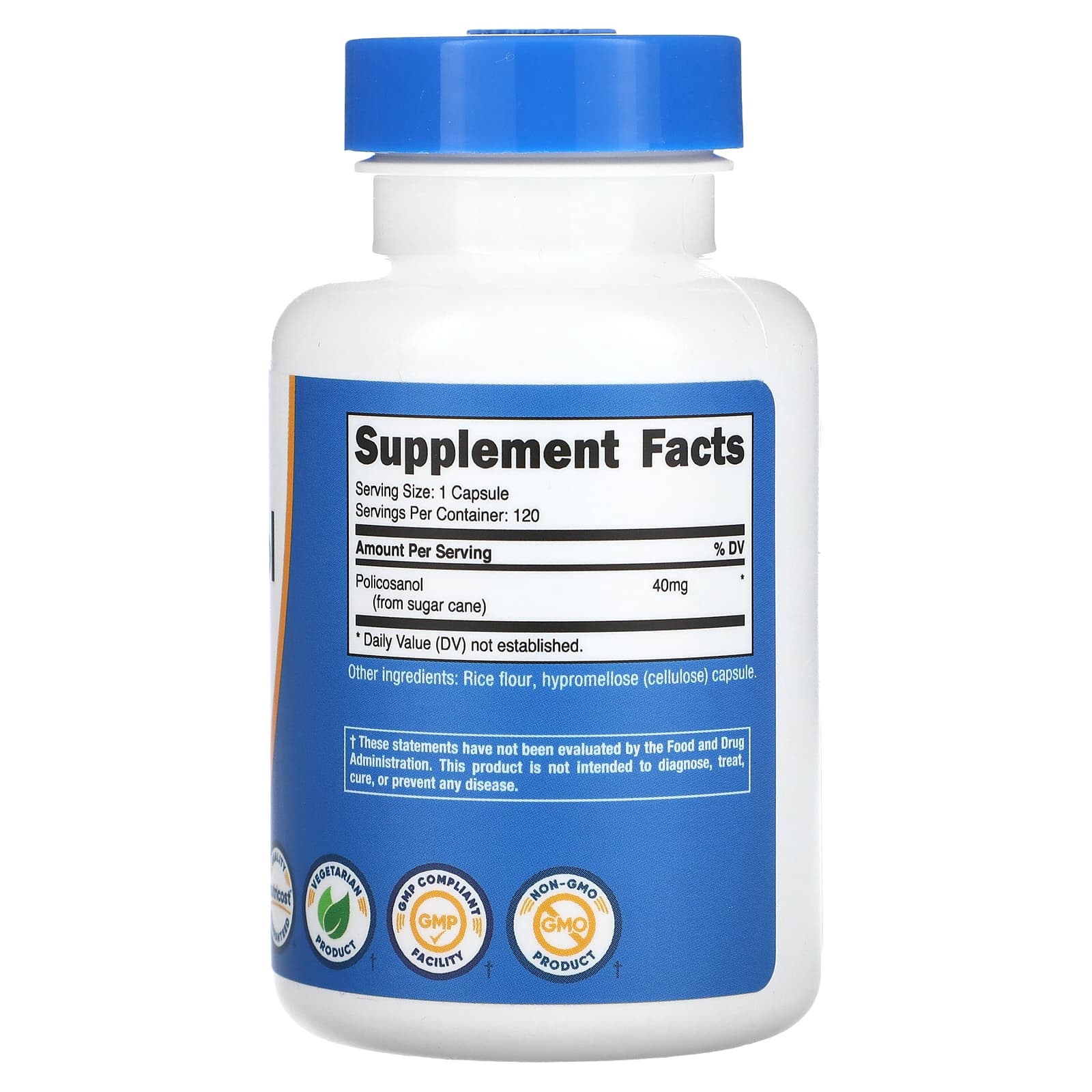 Nutricost, Policosanol, 40 mg, 120 Capsules - Image 2