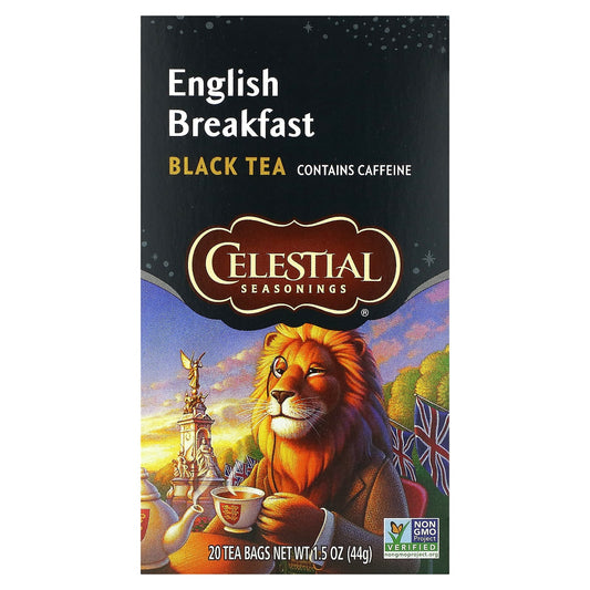 Celestial Seasonings English Breakfast Black Tea, 20 Tea Bags - Image 1