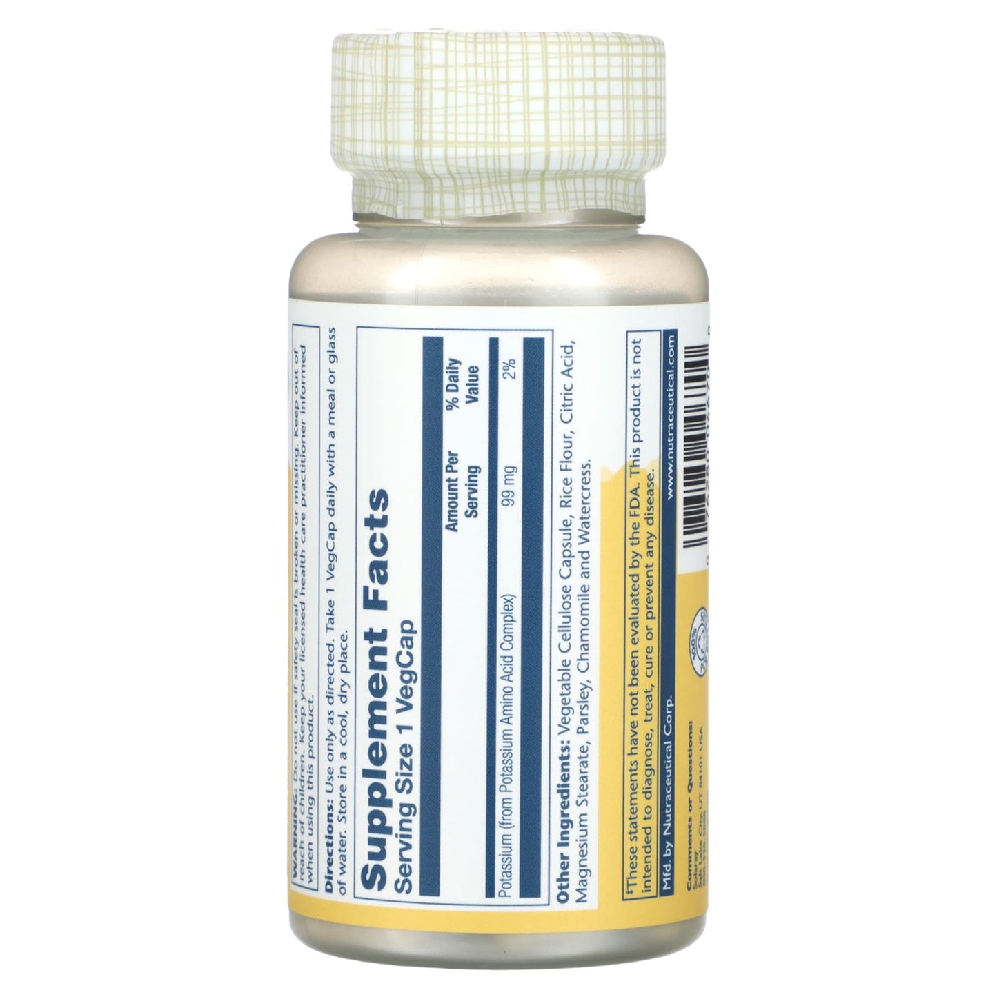 Solaray, Potassium, 99 mg, 100 VegCaps - Image 2